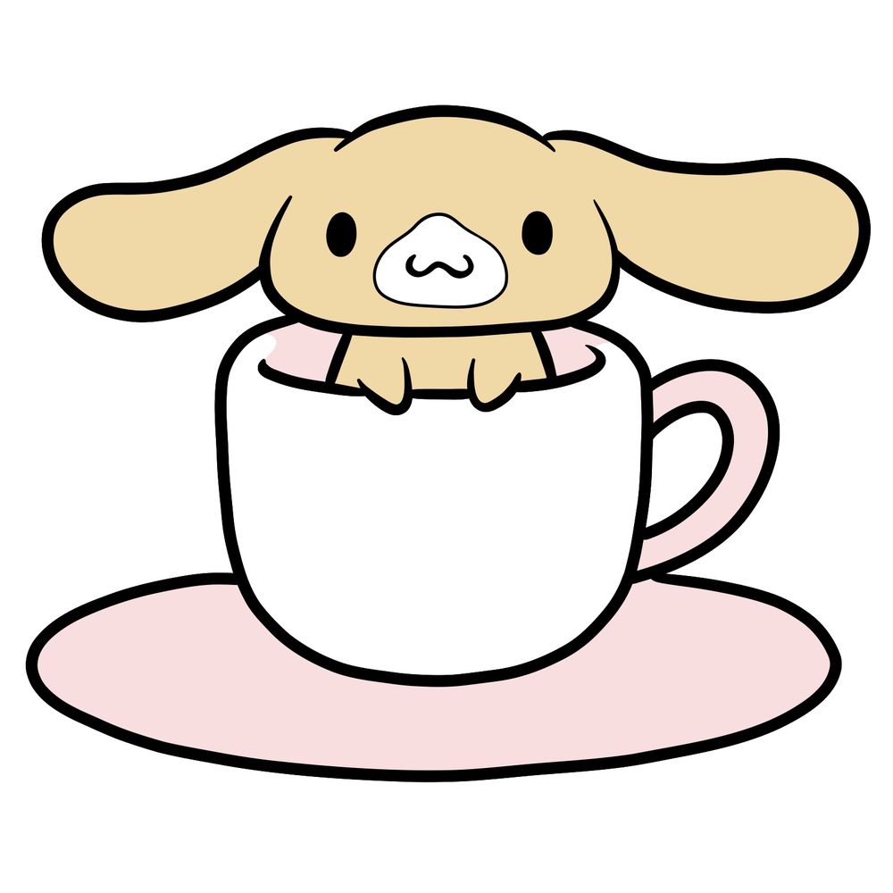 How to Draw Cappuccino Sitting in a Cup – Cinnamoroll
