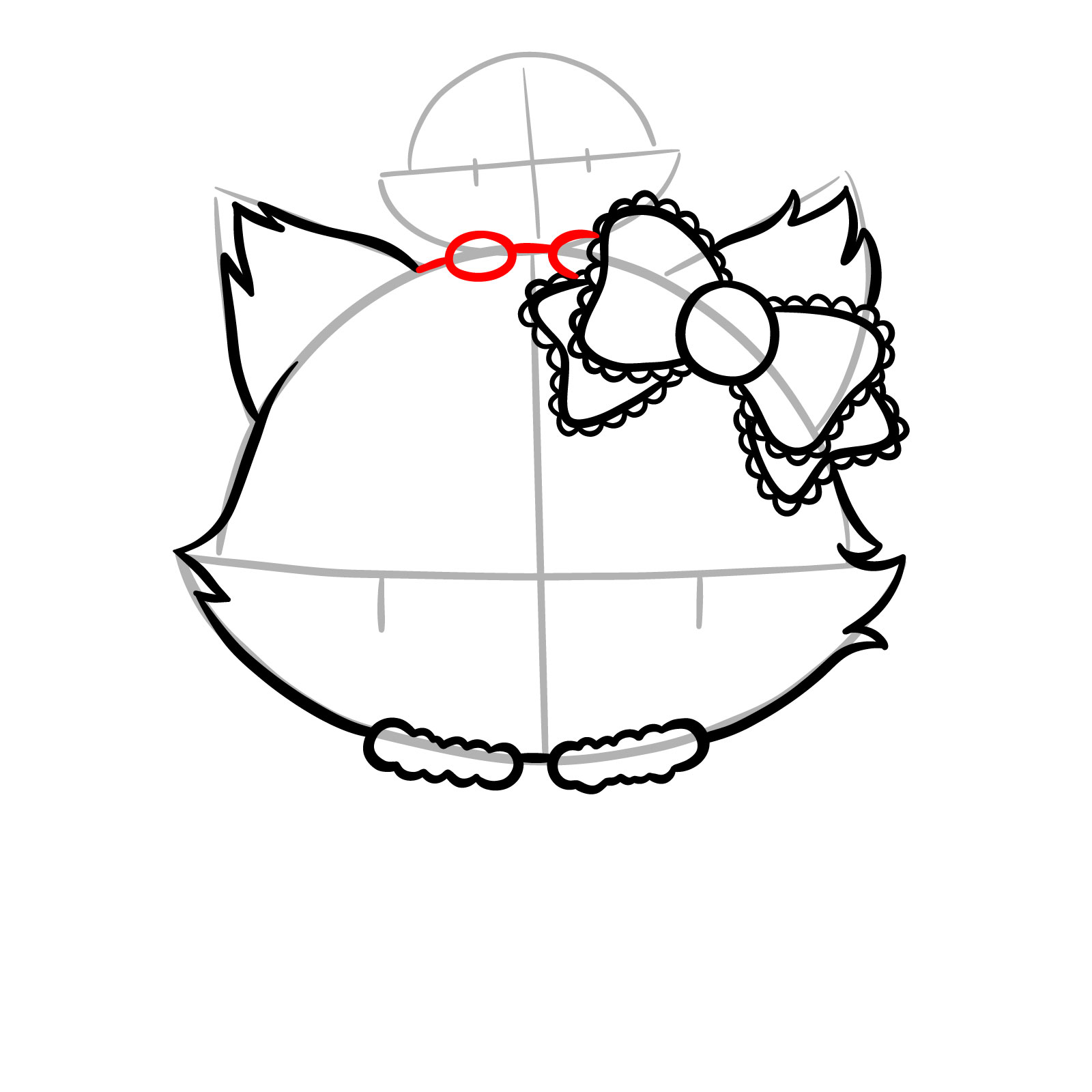 How to Draw Charmmy Kitty and Sugar - step 08