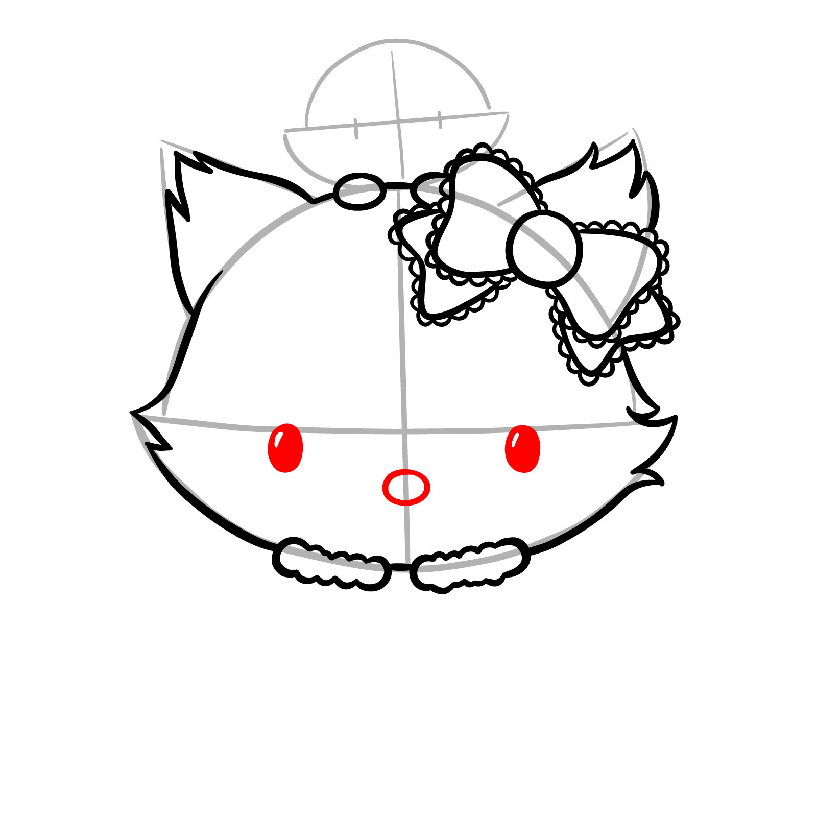 How to Draw Charmmy Kitty and Sugar - step 09