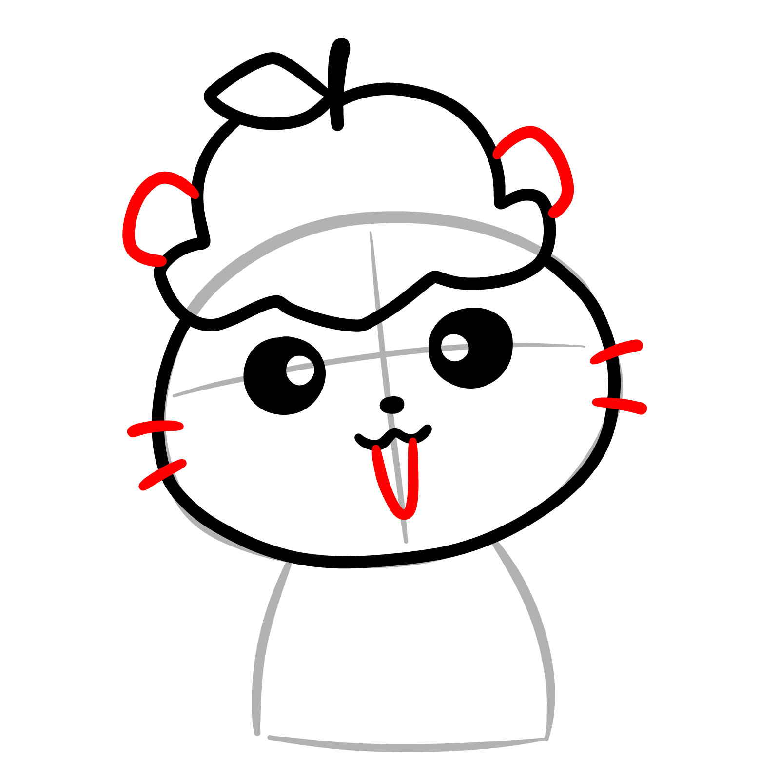 How to Draw Corocorokuririn - step 07