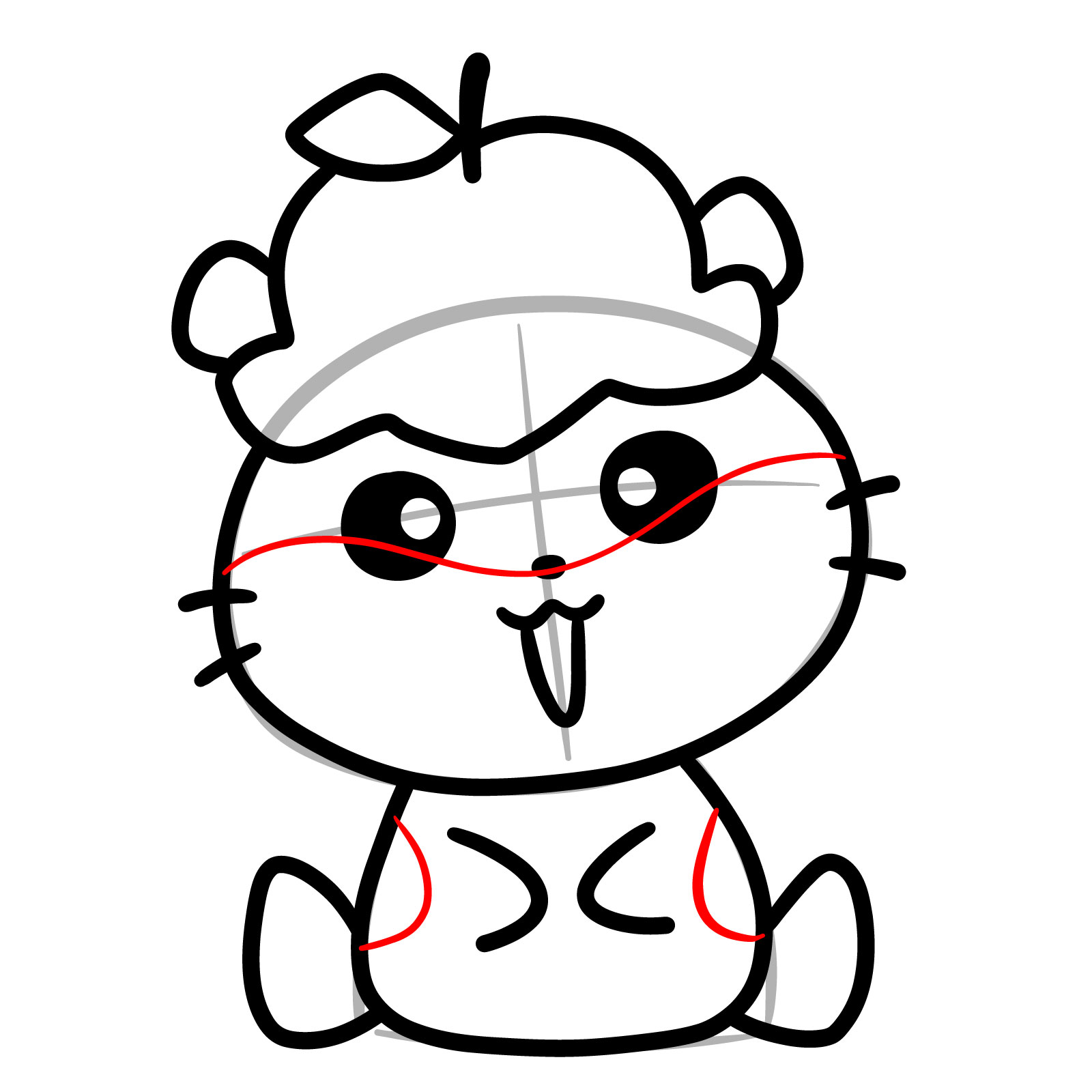 How to Draw Corocorokuririn - step 10