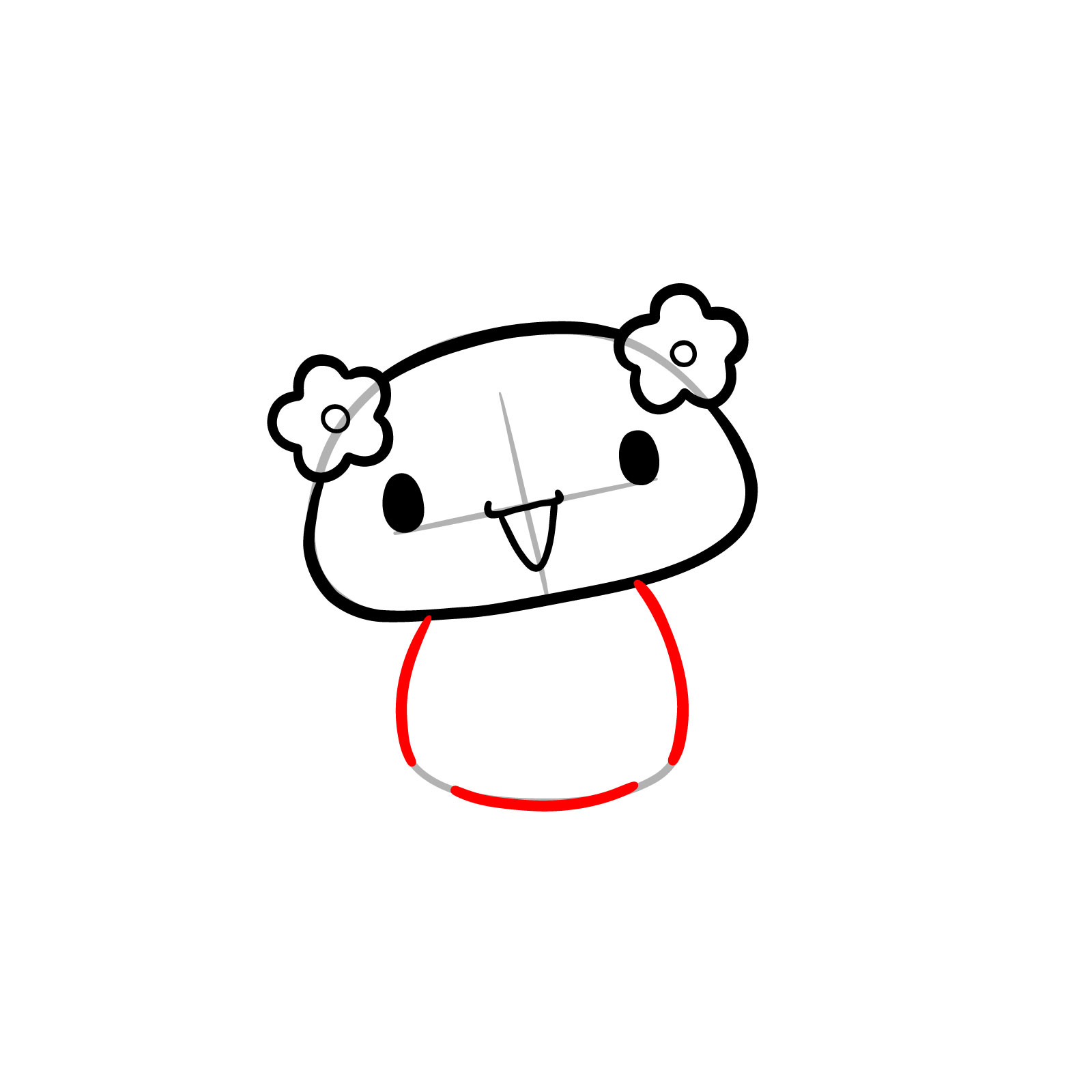 How to Draw Mocha From Cinnamoroll - step 06