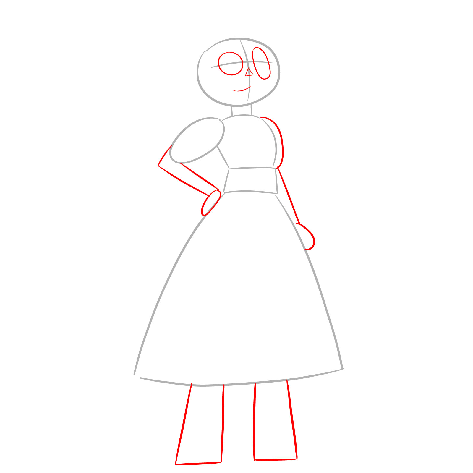 How to Draw Ragatha from TADC - step 02