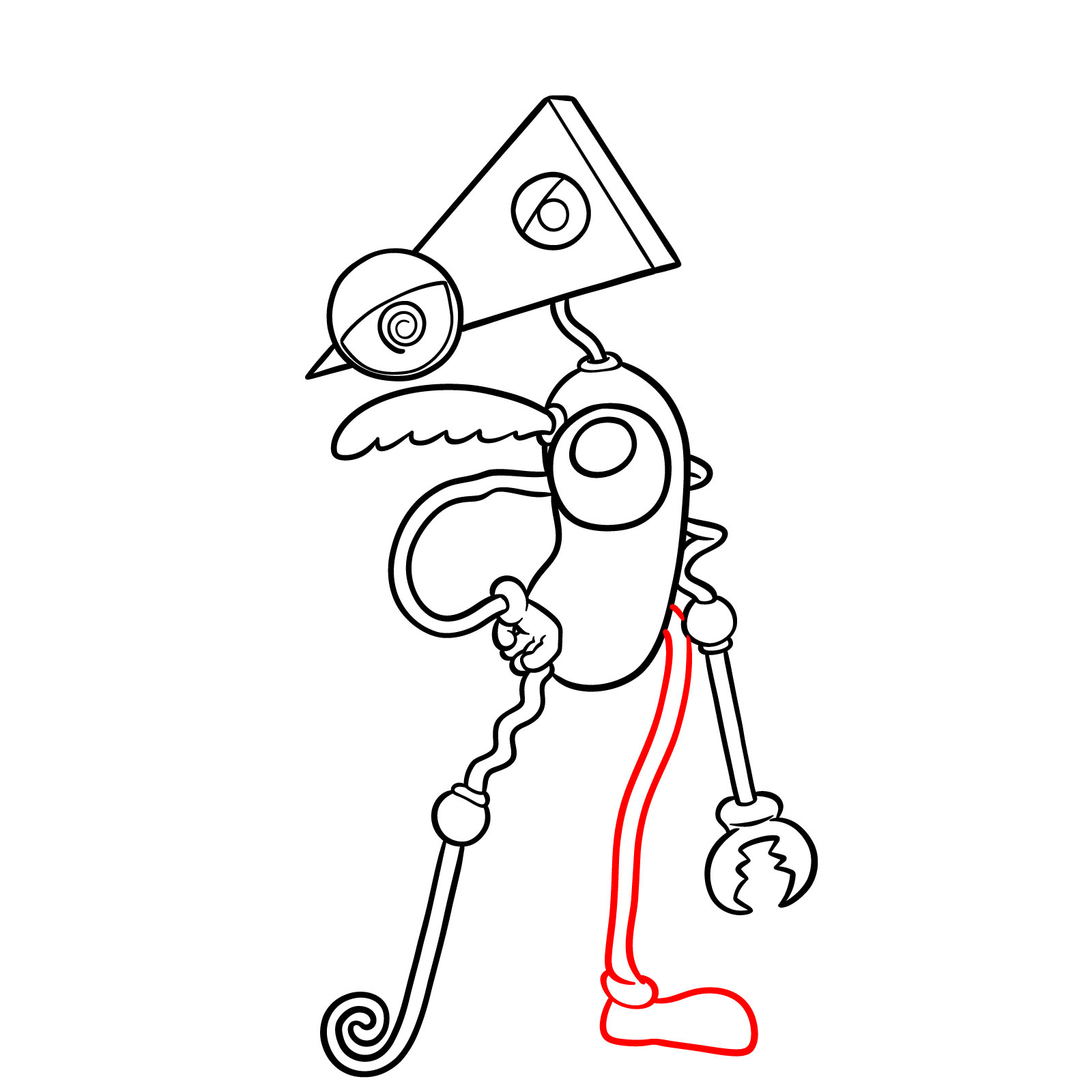 How to Draw Zooble from TADC - step 14