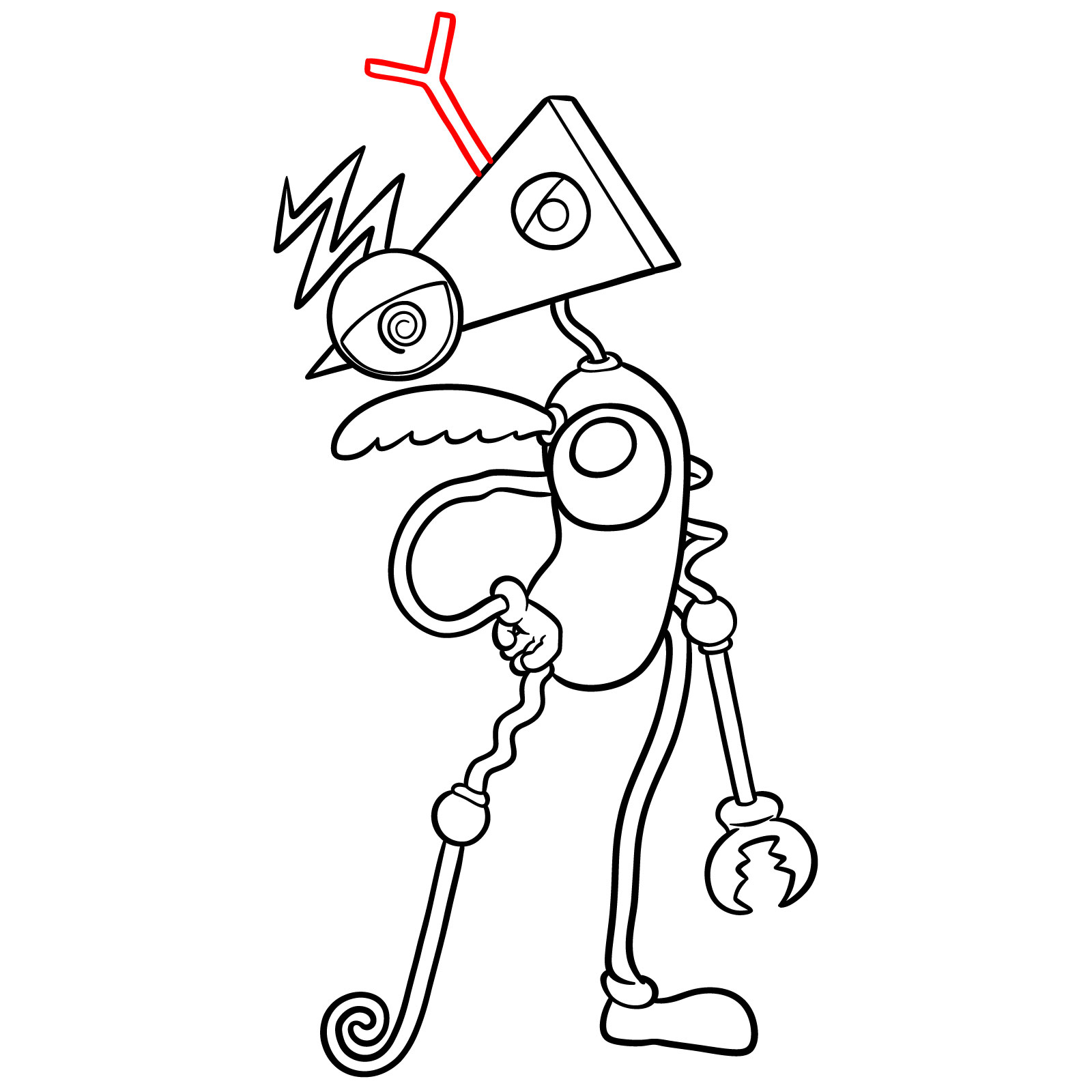 How to Draw Zooble from TADC - step 16