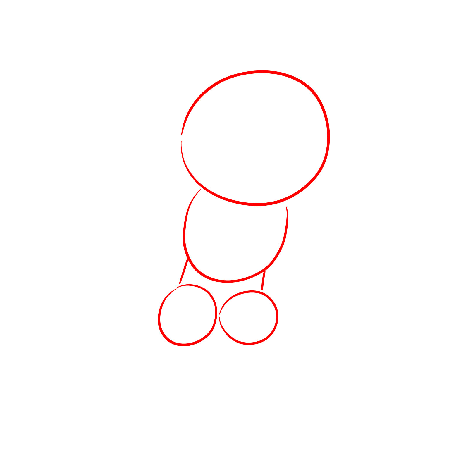 How to Draw Pomni with a Gun from the 6th Episode - step 01