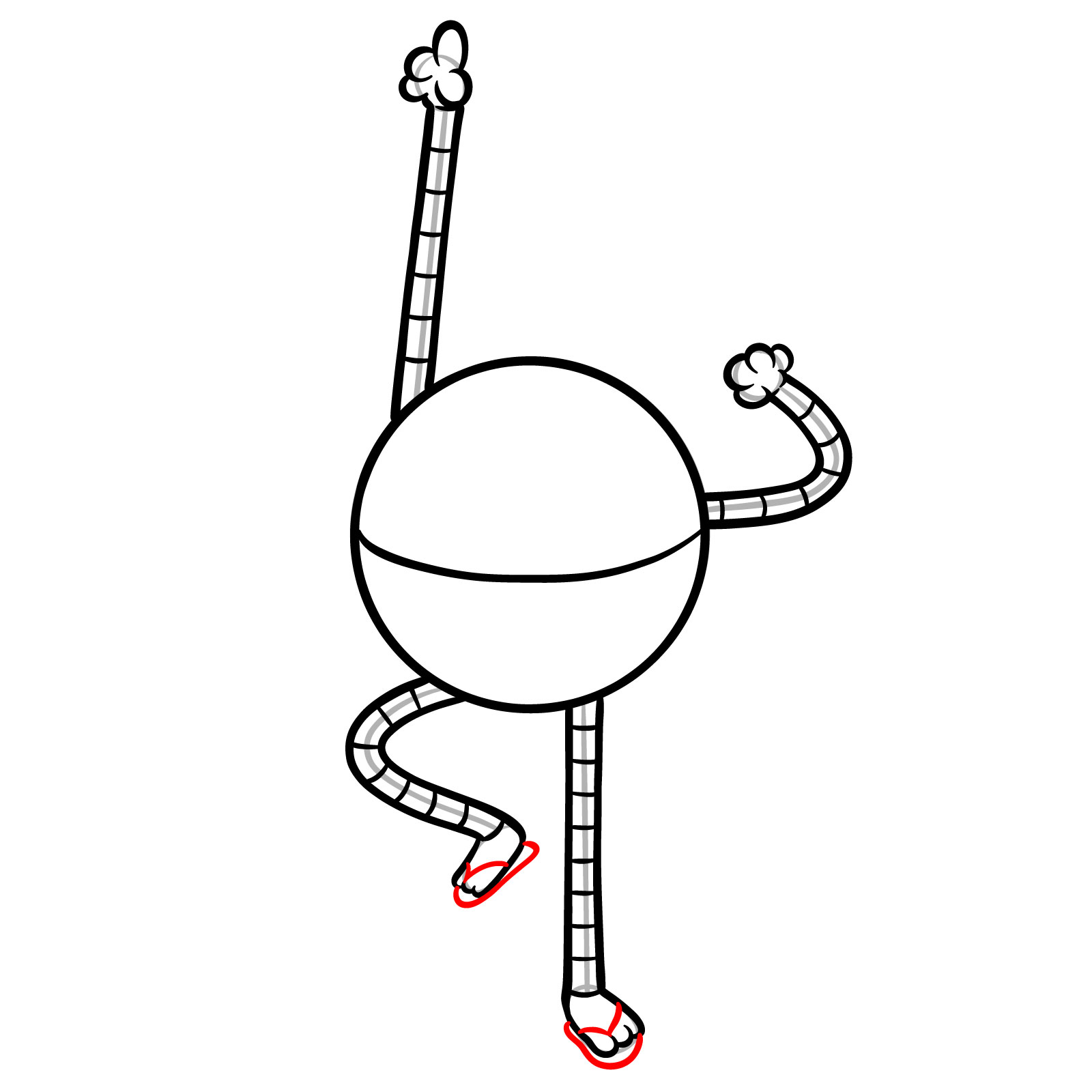 How to Draw 80-HD from the Movie - step 09