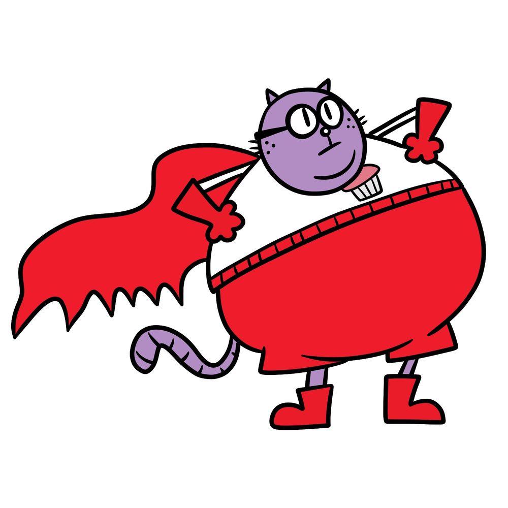 How to Draw Commander Cupcake in His Big Round Suit