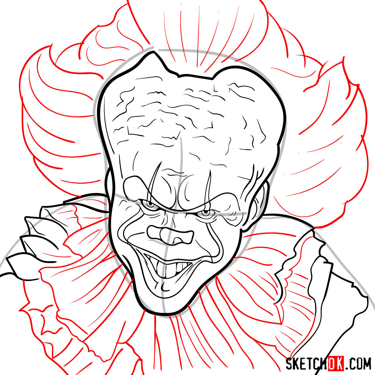 How To Draw Pennywise Step By Step Pennywise Hallowee vrogue.co