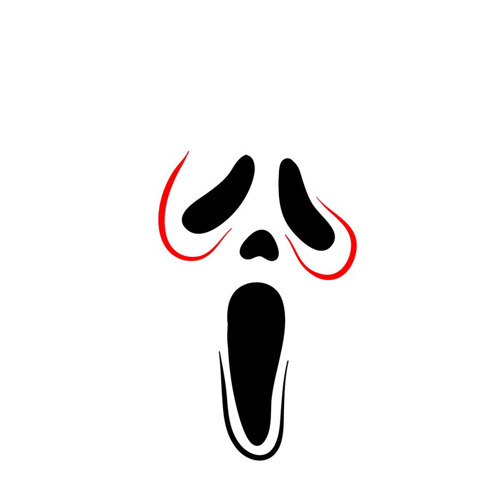 Ghostface Scream Coloring Pages