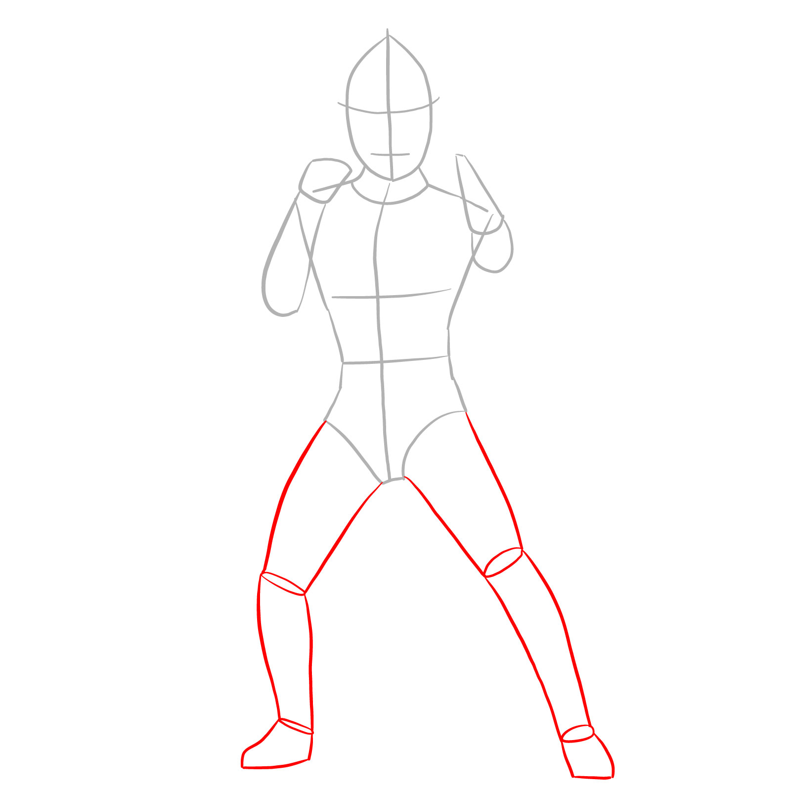 How to draw Ultraman Jack - step 03