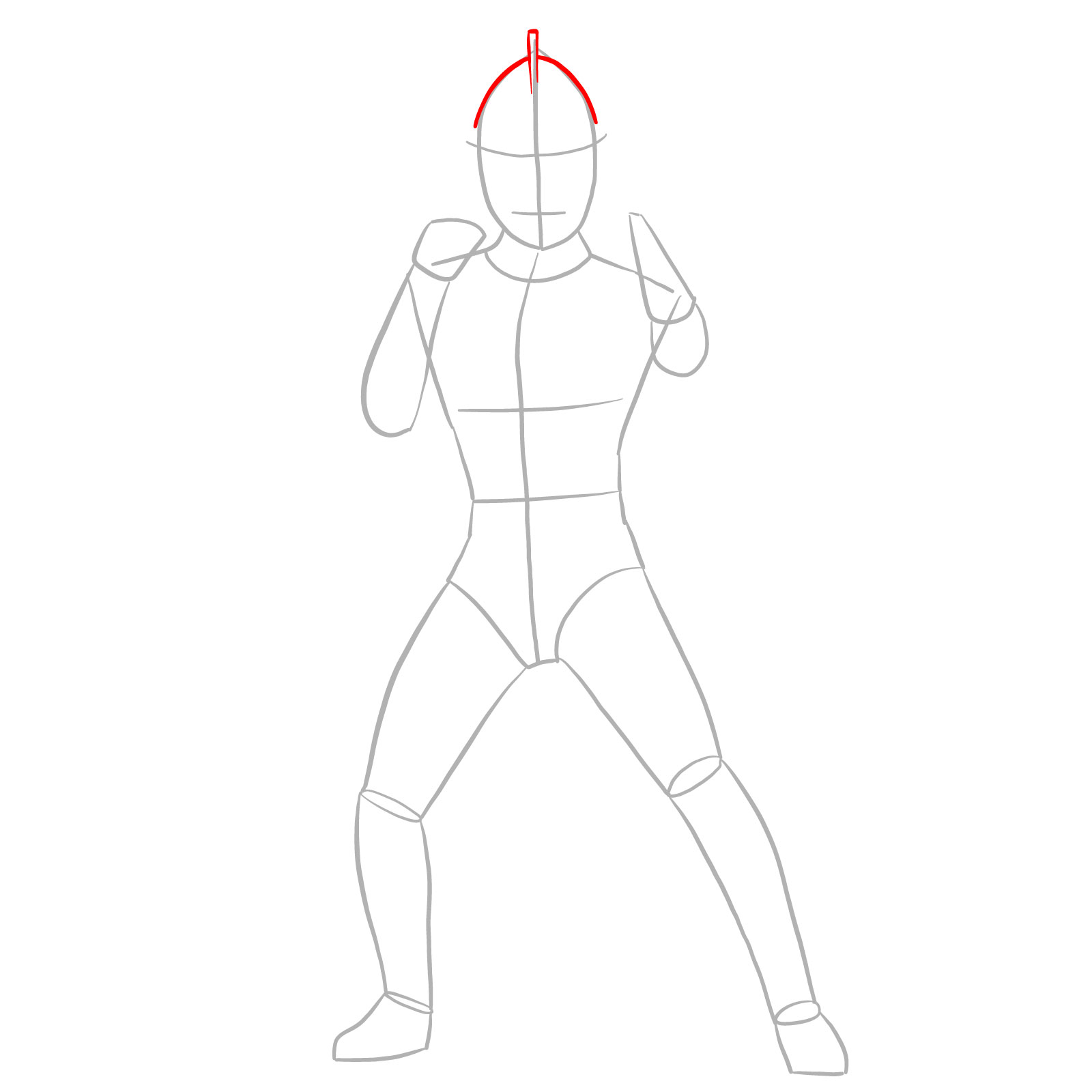 How to draw Ultraman Jack - step 04