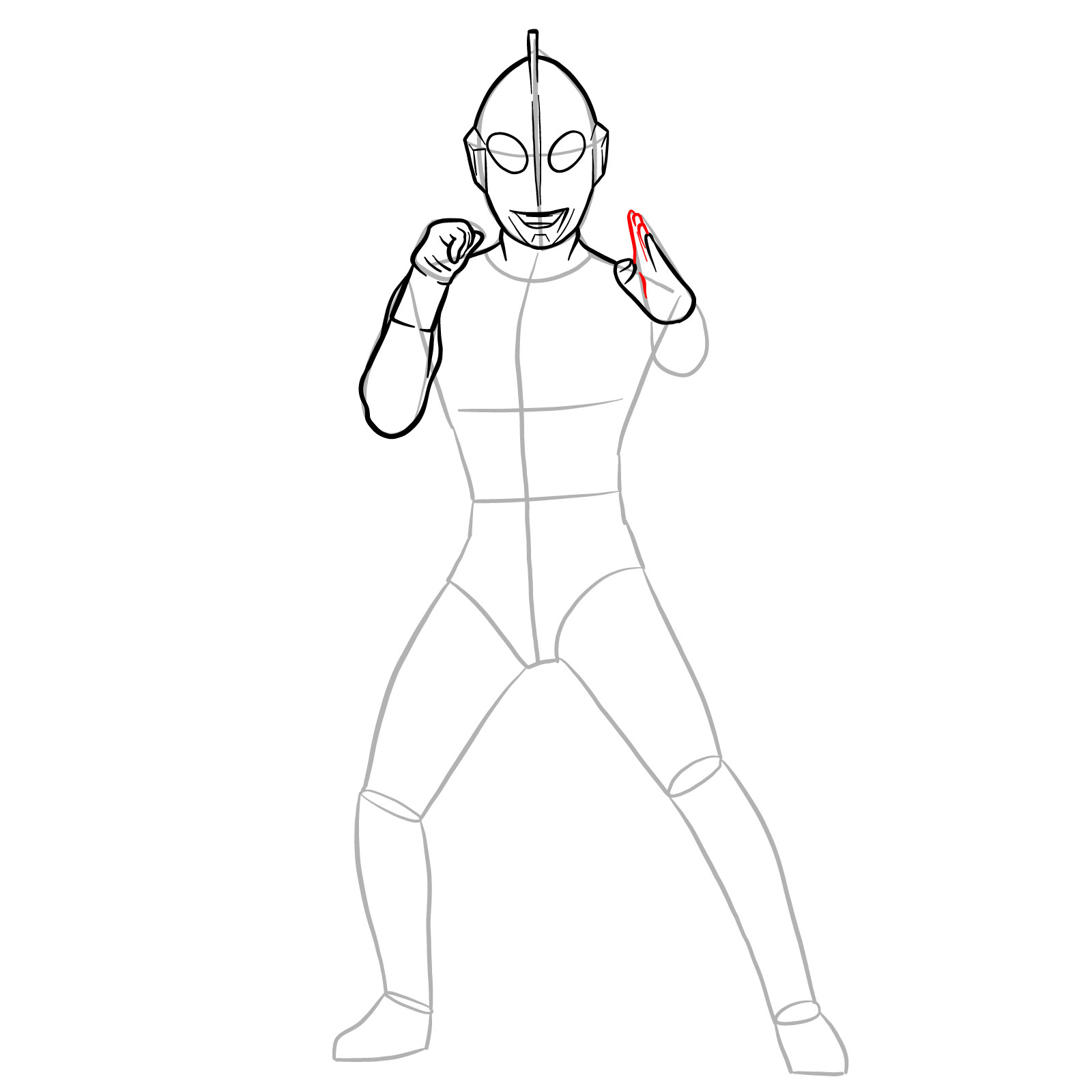 How to draw Ultraman Jack - step 16