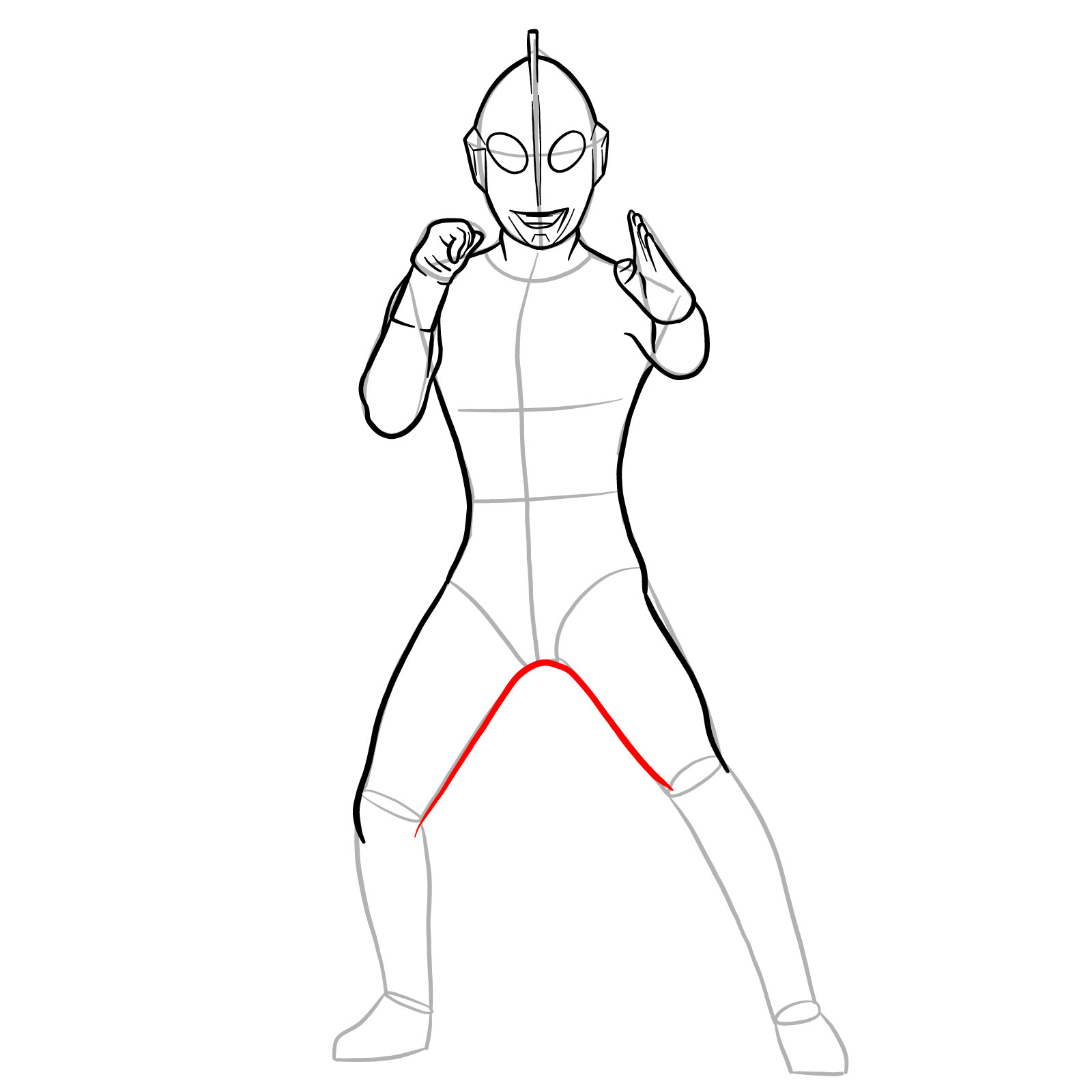 How to draw Ultraman Jack - step 20