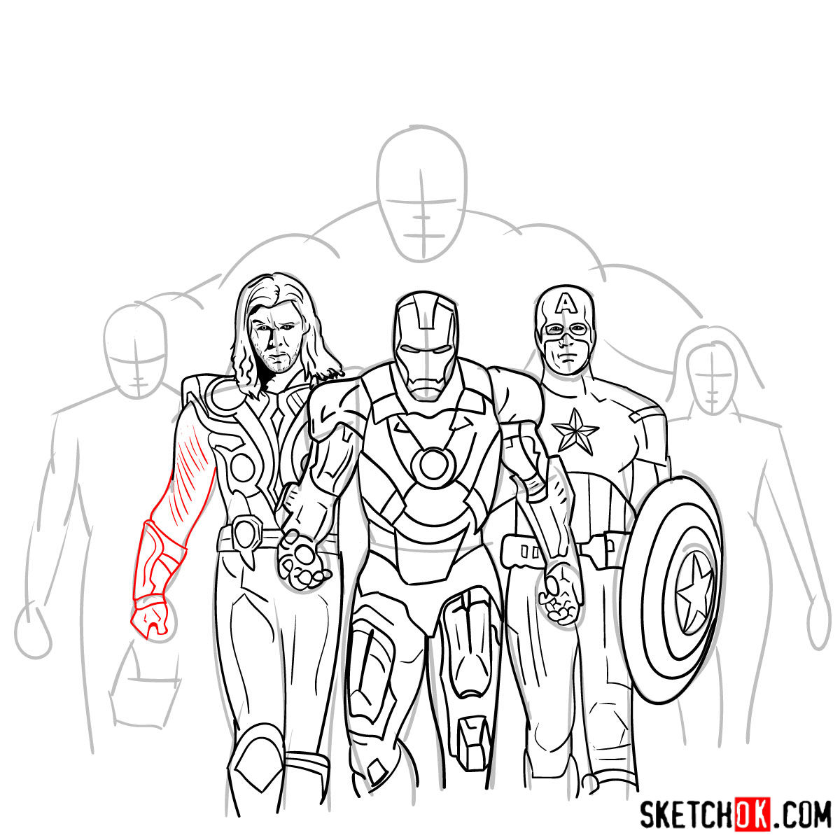 how to draw marvel characters for beginners