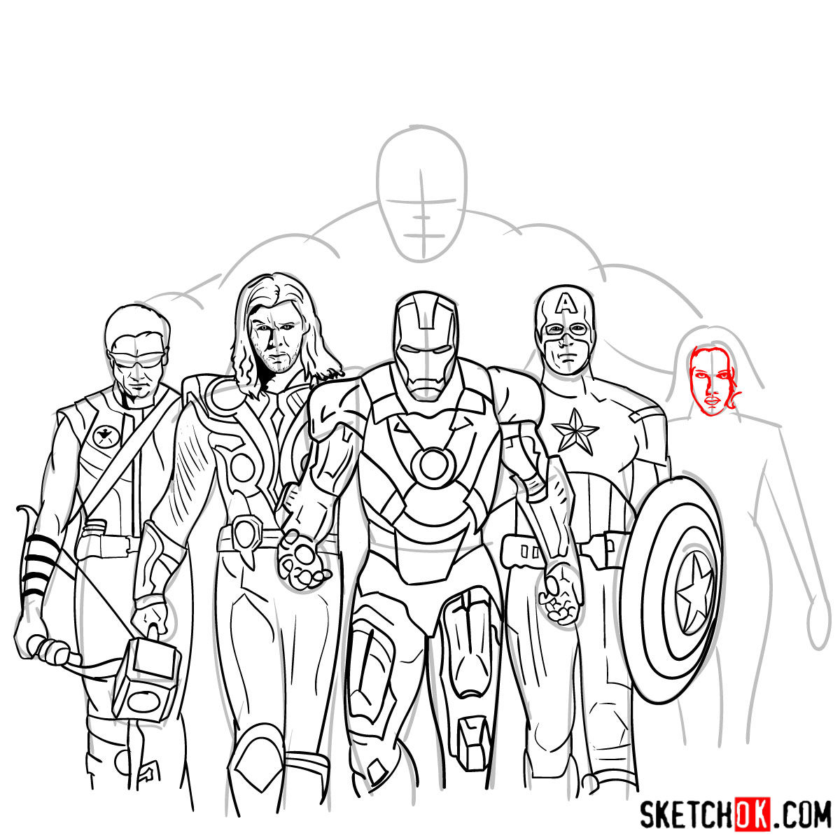 How to Draw the Avengers from the 2012 Film A StepbyStep Guide