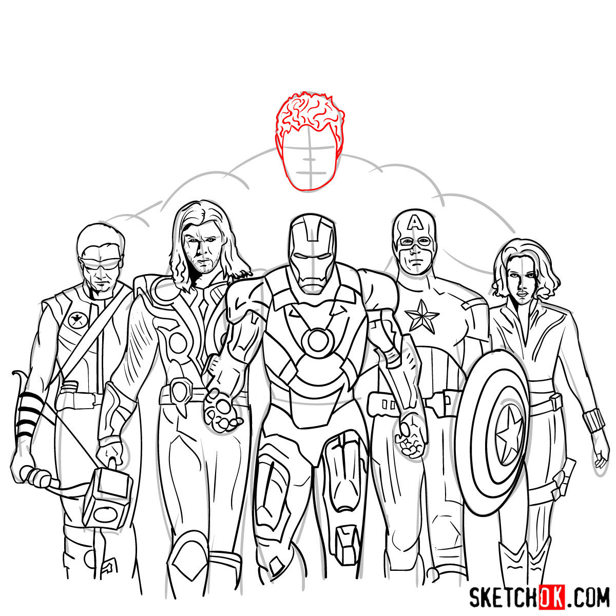 How to Draw the Avengers from the 2012 Film A StepbyStep Guide