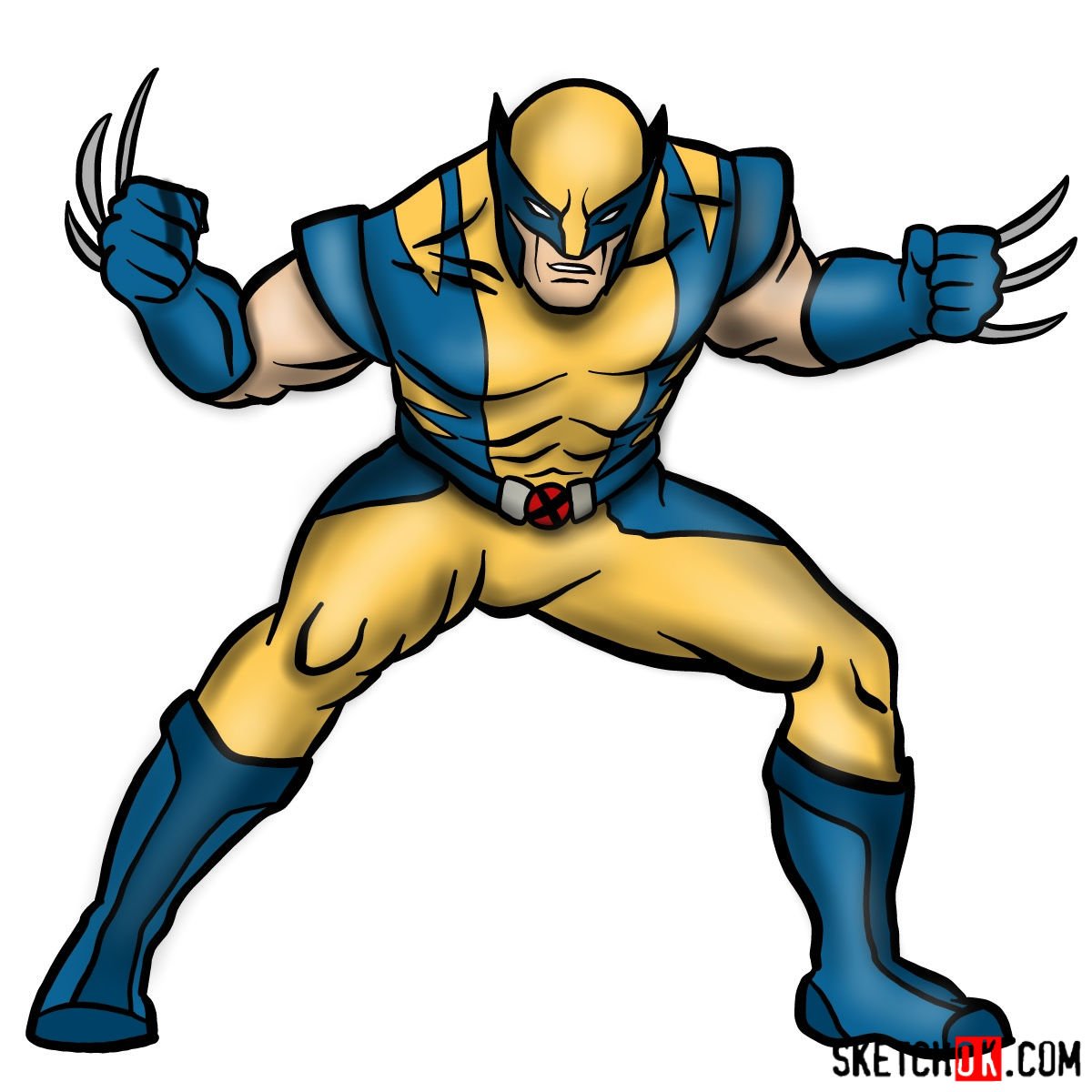 How To Draw Wolverine For Kids How To Draw Easy vrogue.co