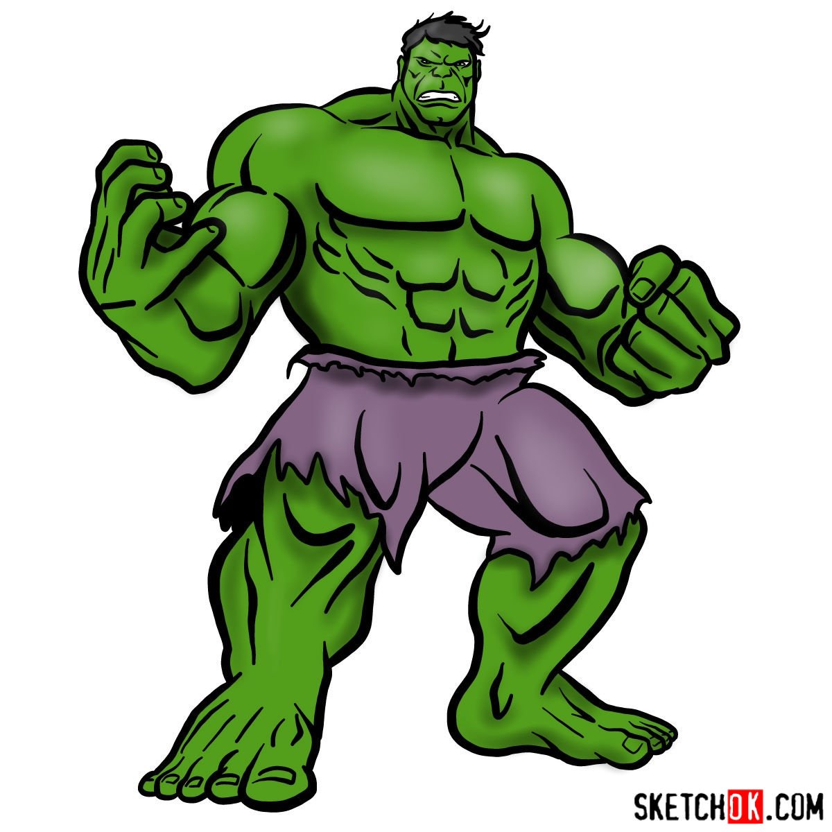 How To Draw The Hulk Really Easy Drawing Tutorial vrogue.co