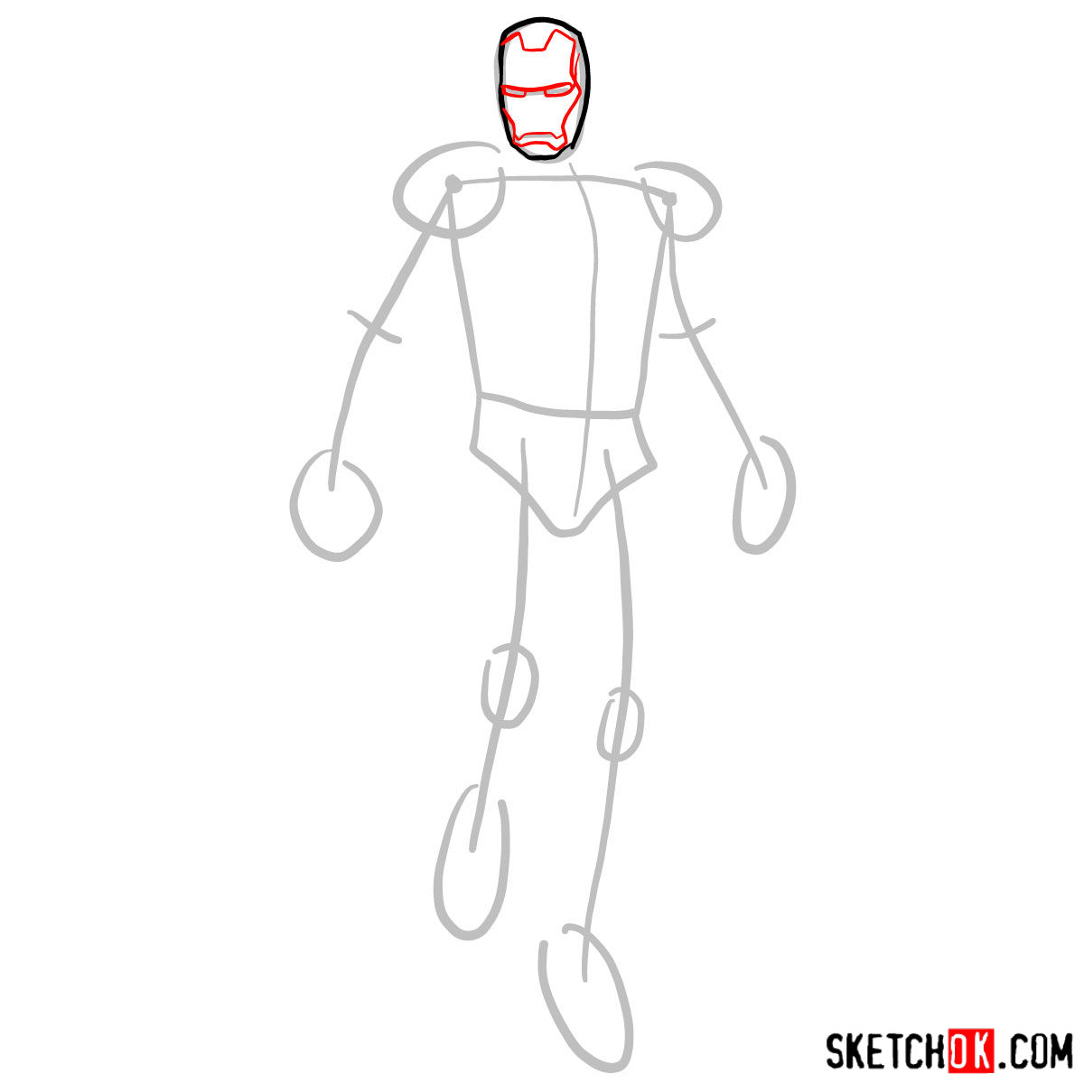 How To Draw Iron Man In Full Growth Step By Step Drawing