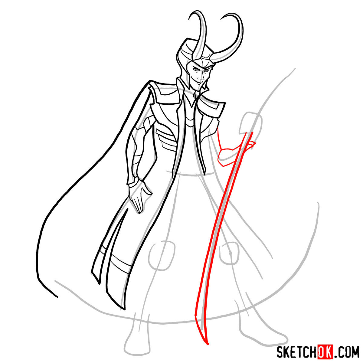 Loki Drawing Art - Drawing Skill