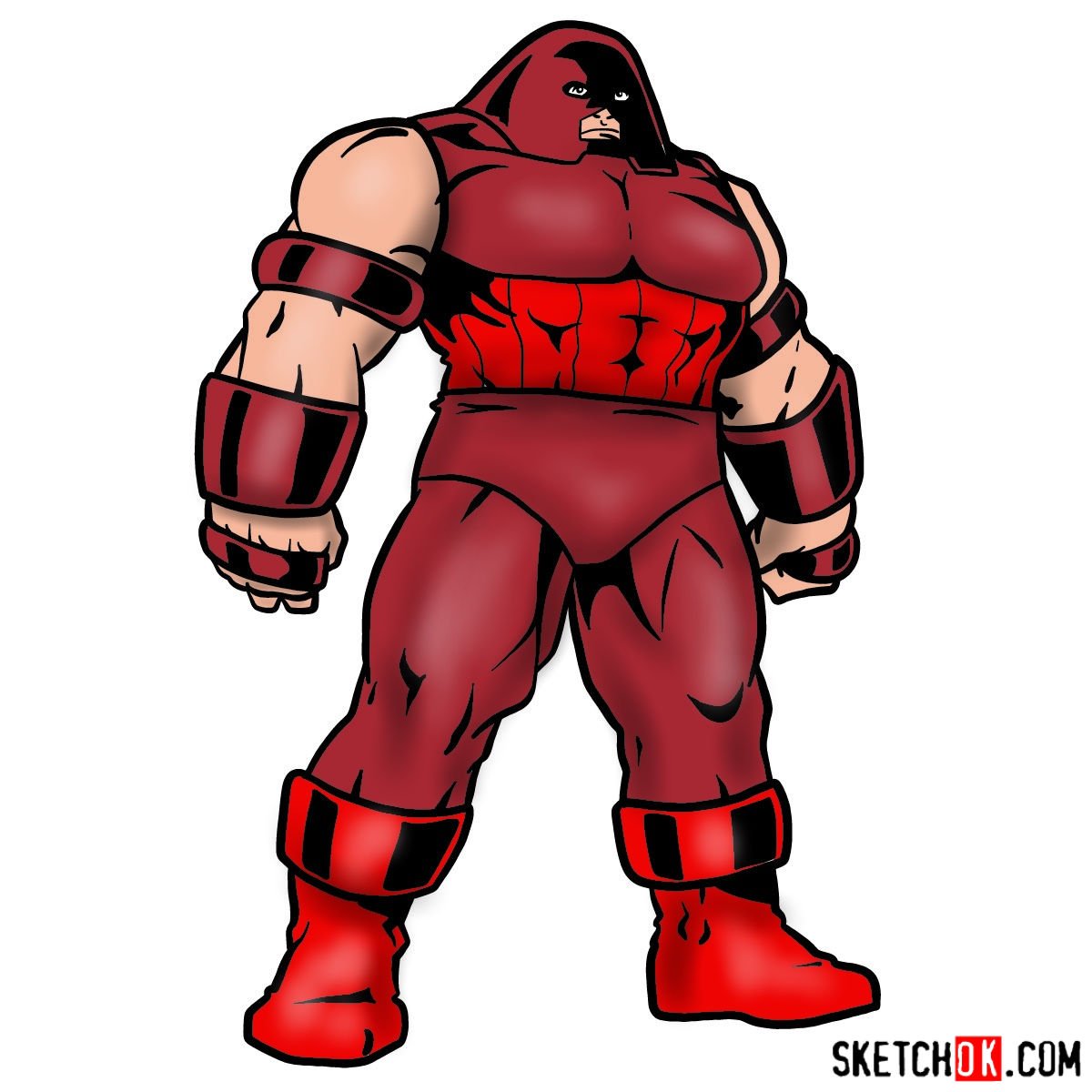 How to draw Juggernaut from X-Men