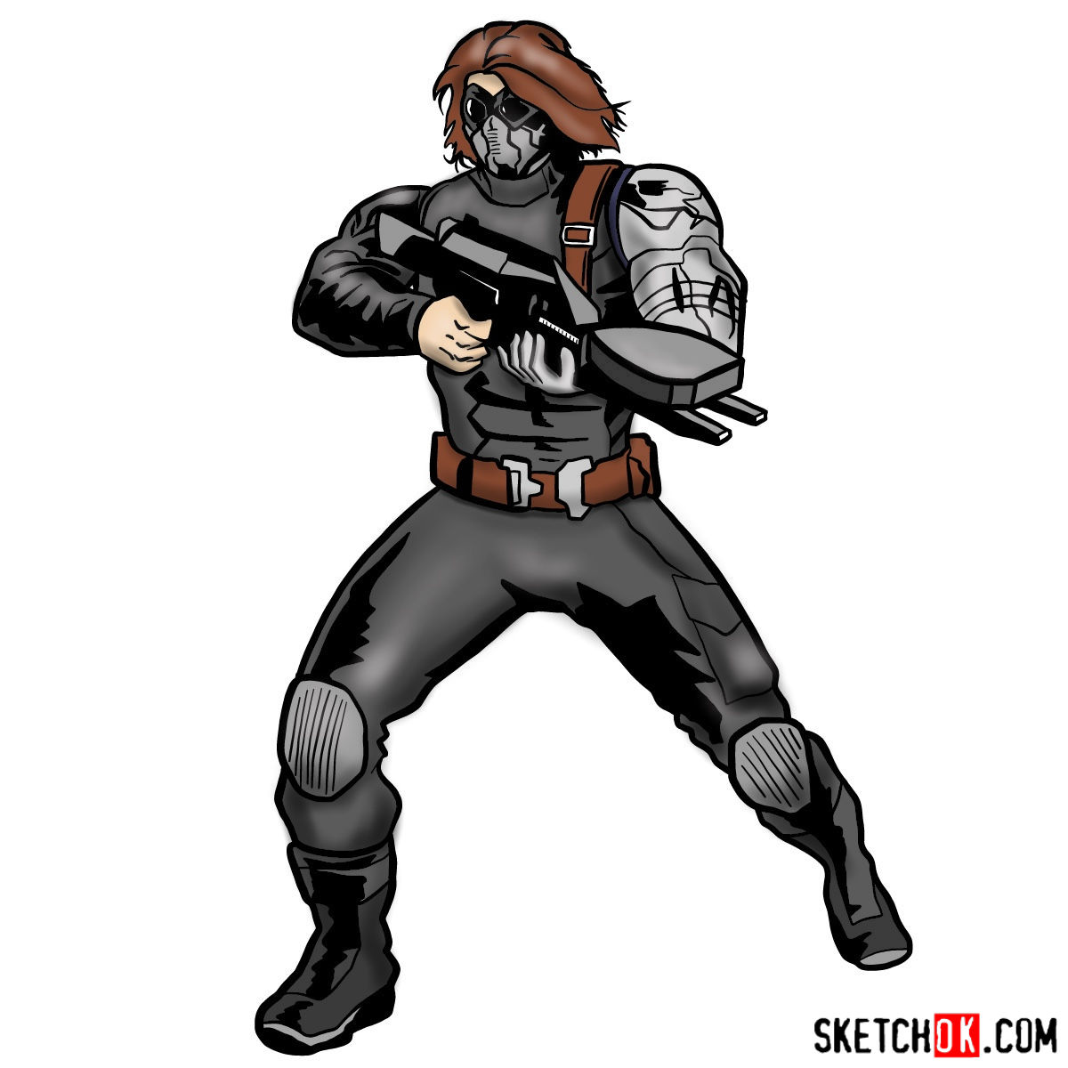 Winter Soldier Cartoon Drawing ~ Cartoon Soldier Army Military Clip ...