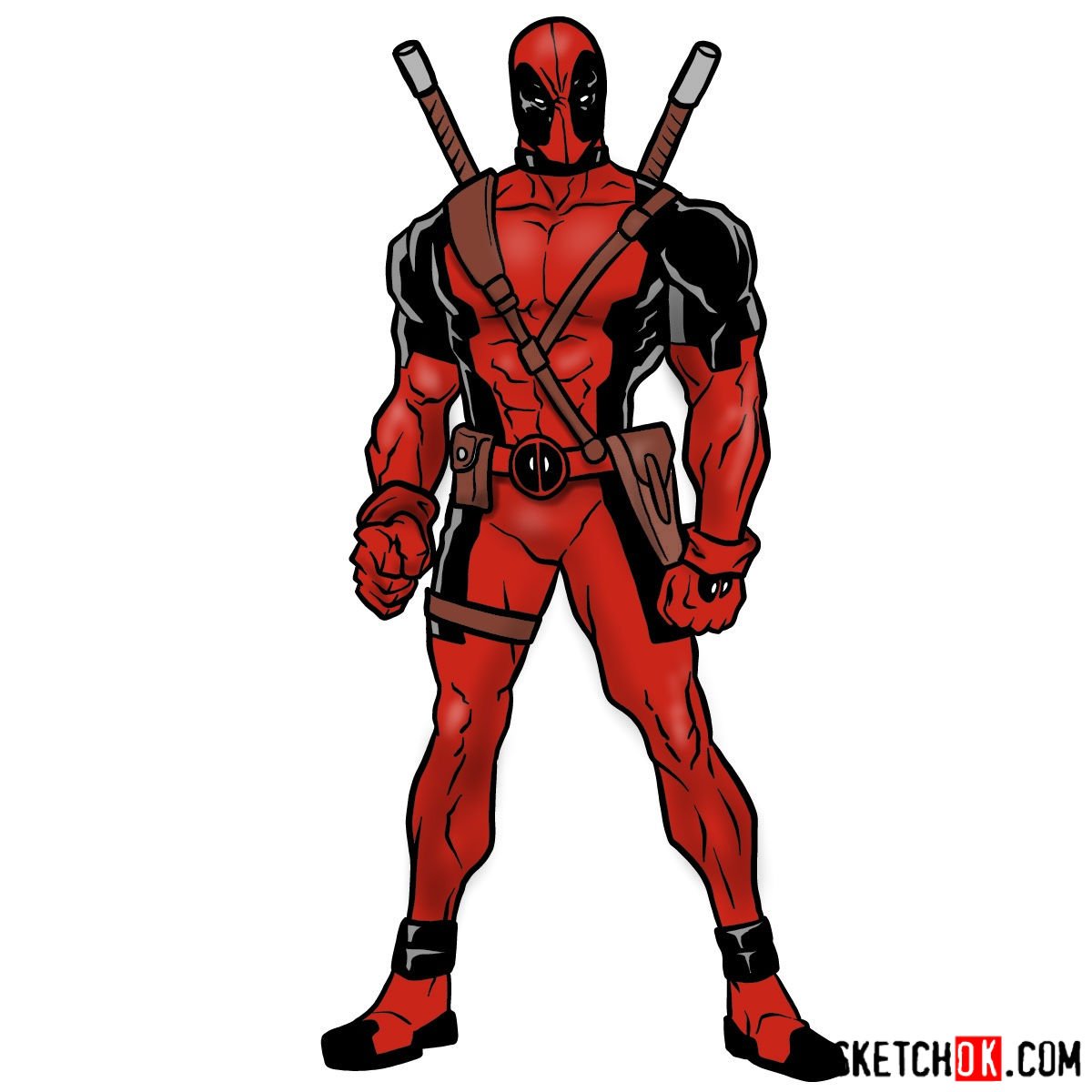 Drawing Of Dead Pool - Draw. Imagine. Create.