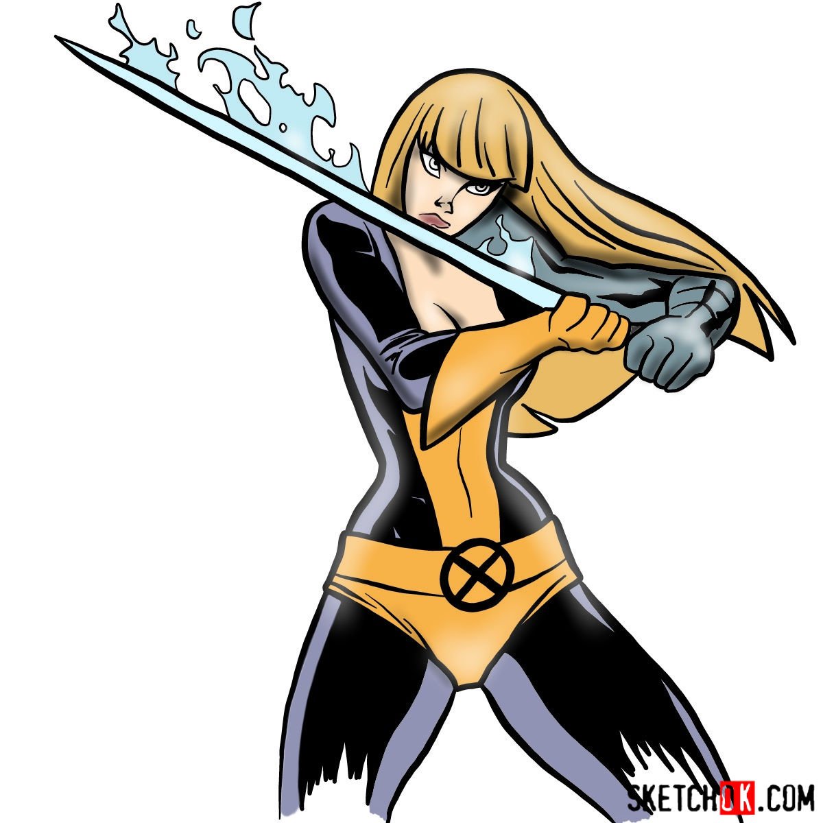 How to draw Magik, a mutant from X-Men