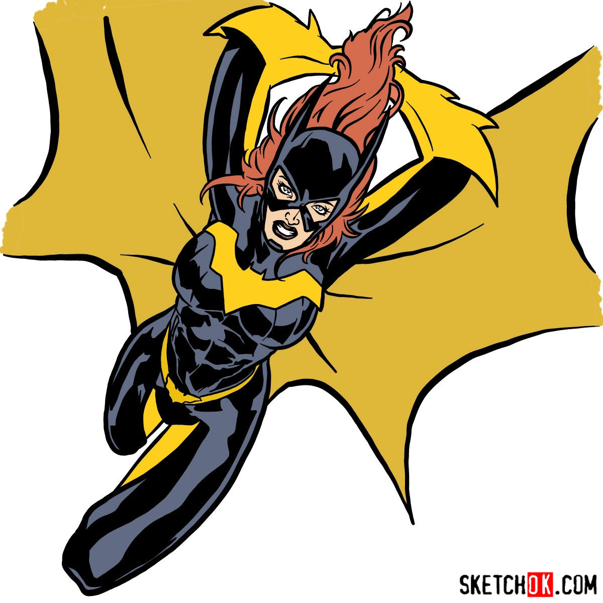 How to draw Batgirl from DC Comics