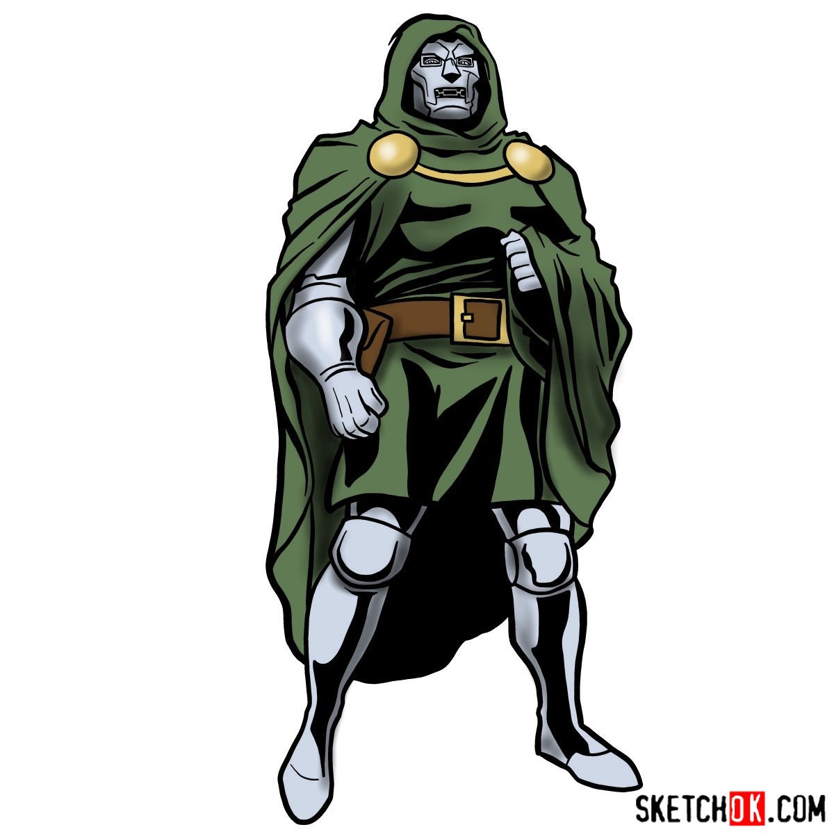 How to draw Doctor Doom, Marvel’s supervillain