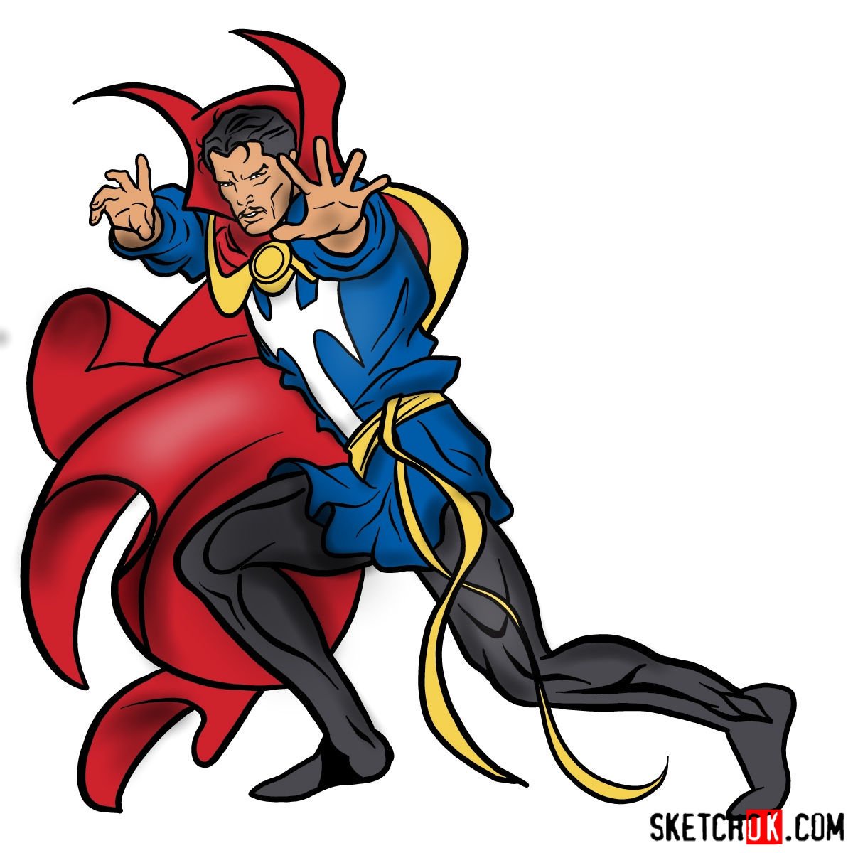 Dr Strange Cartoon Drawing Dr strange is a fictional superhero