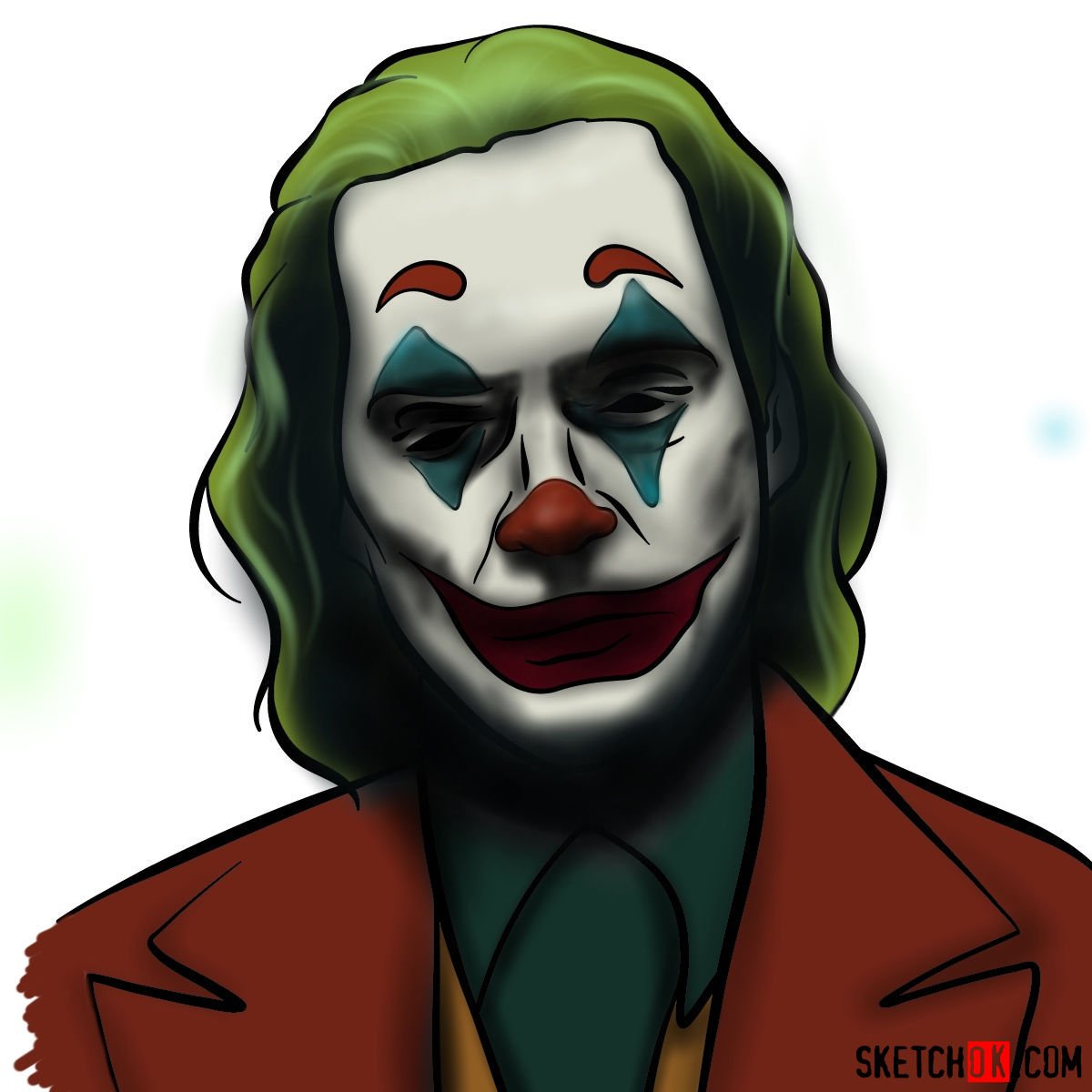 Simple Easy Joker Face Drawing This application has features that are