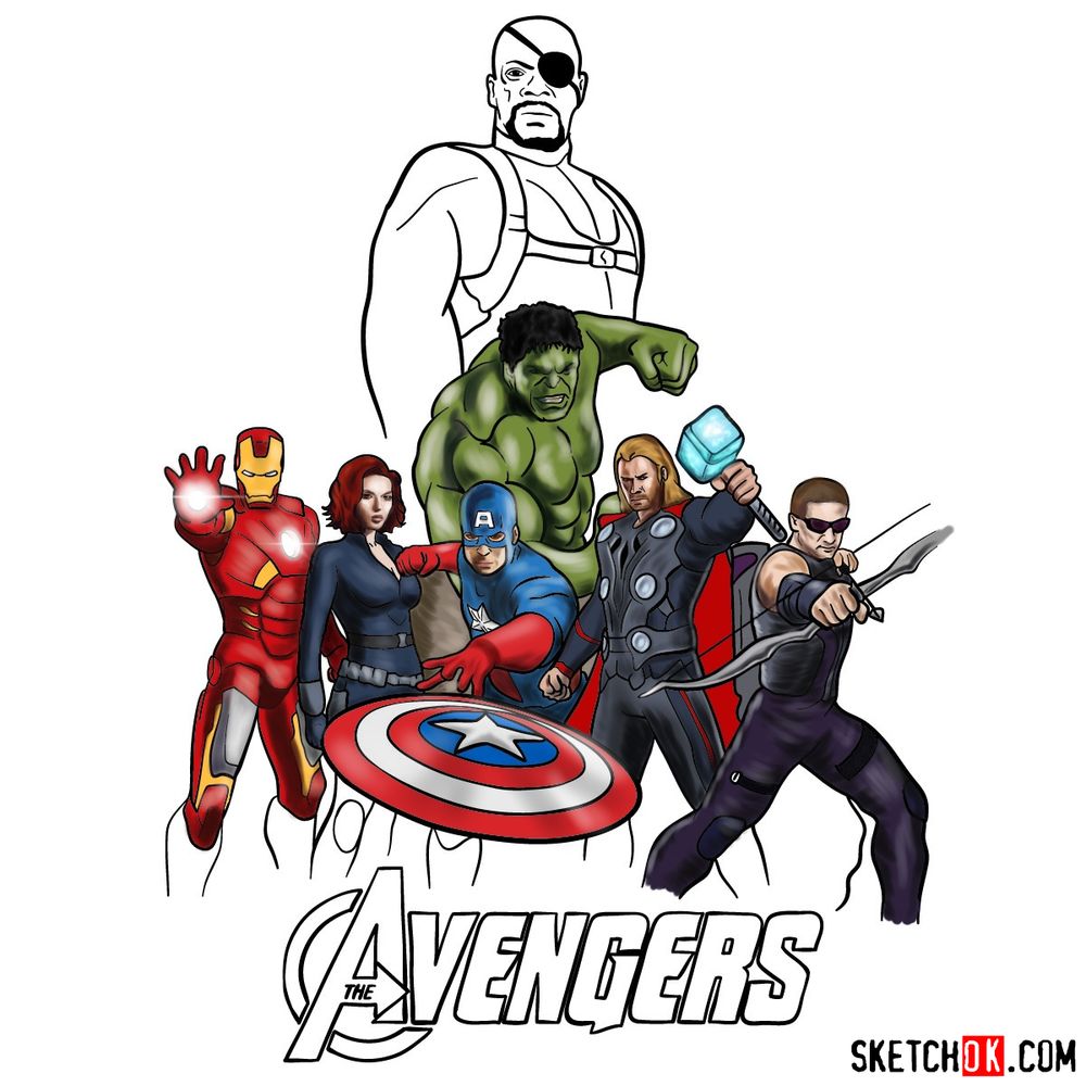 566 Avengers Drawing Images, Stock Photos & Vectors | Shutterstock