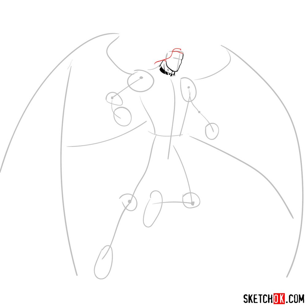 How to draw Archangel | Marvel - step 03
