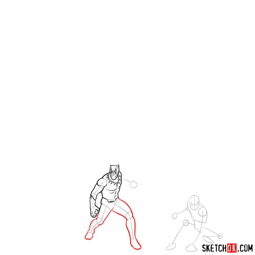 How to draw the Avengers (Infinity War) - step 07