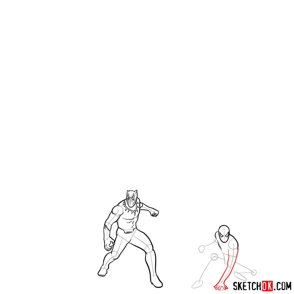 How to draw the Avengers (Infinity War) - step 10