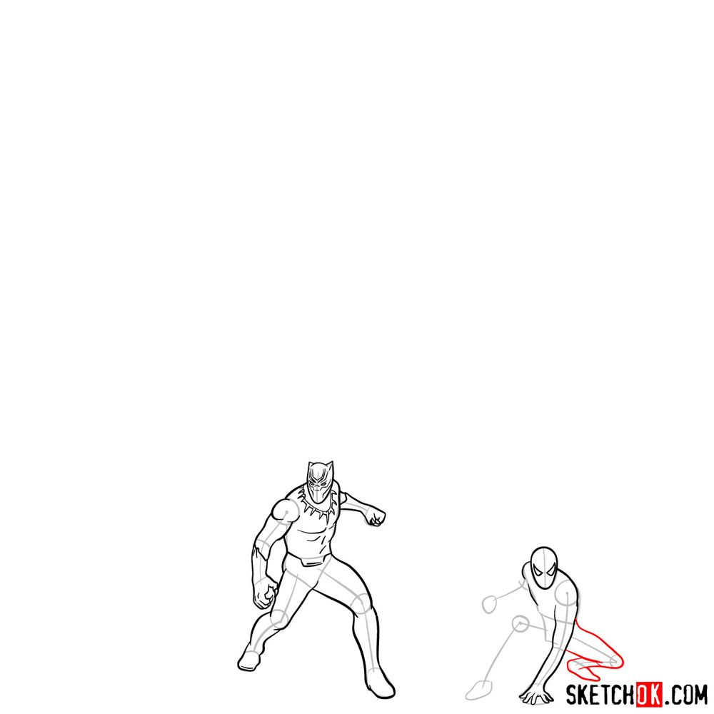 How to draw the Avengers (Infinity War) - step 11