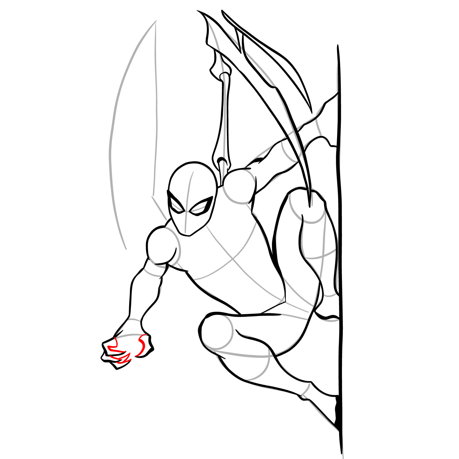How to draw The Superior Spider-Man - step 25