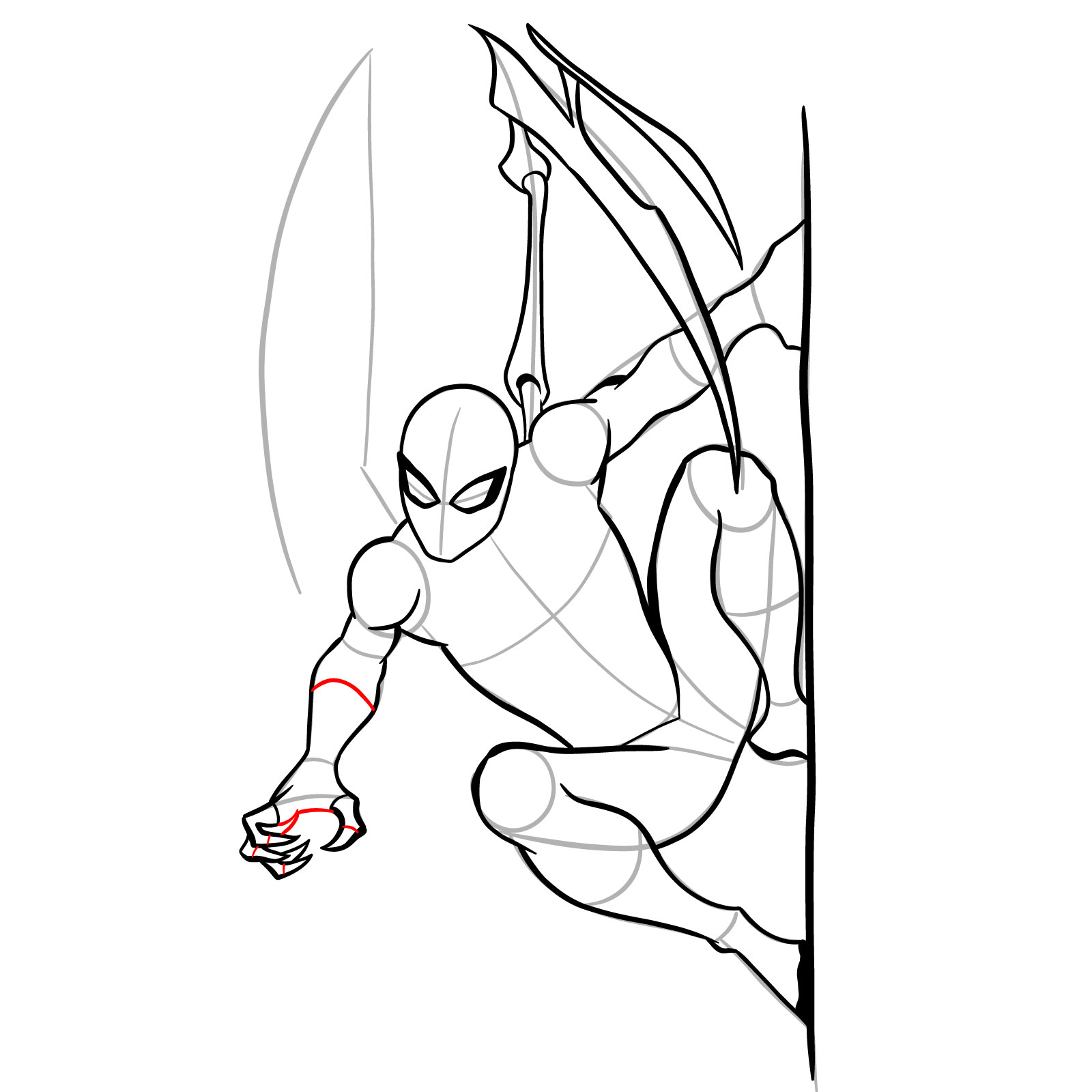 How to draw The Superior Spider-Man - step 26