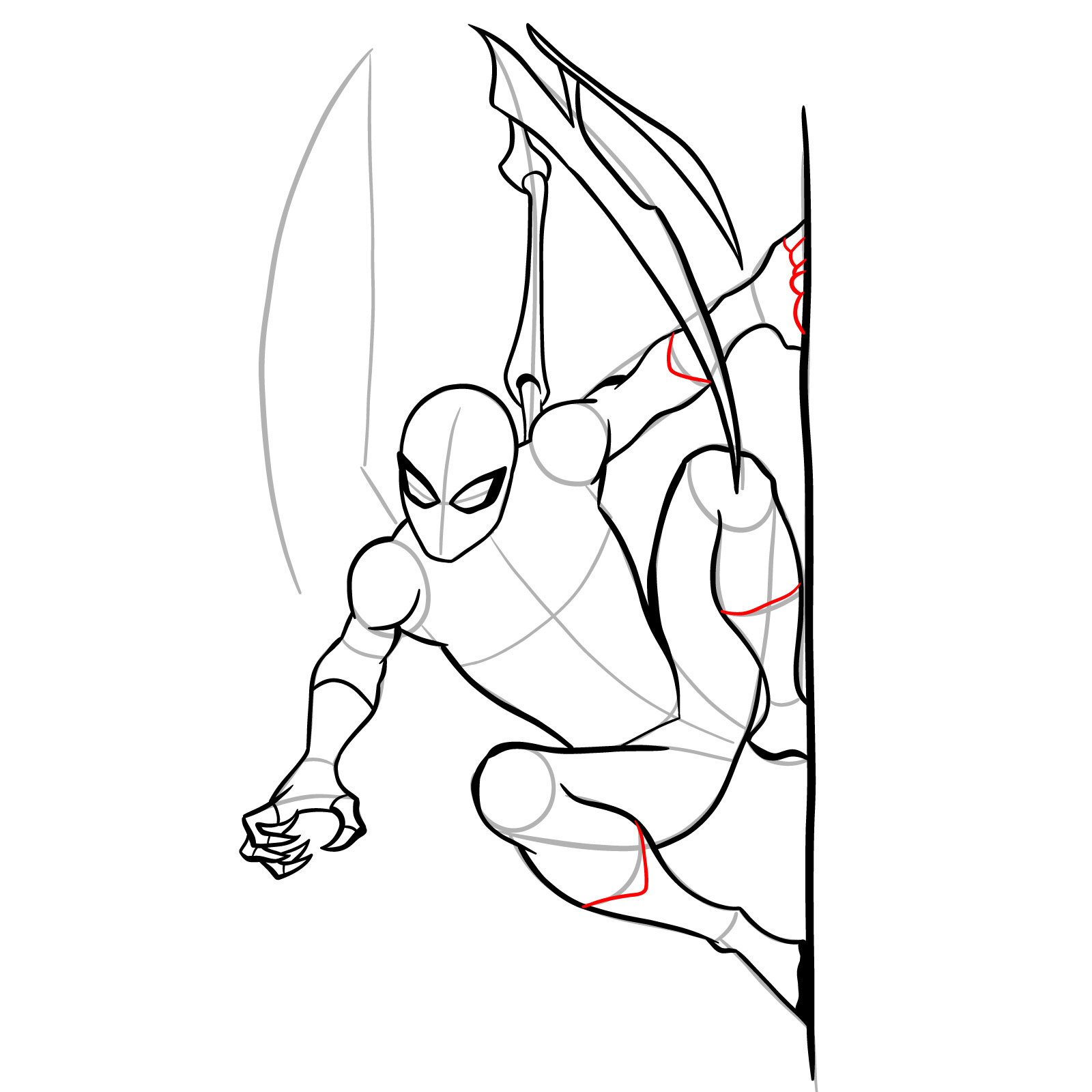 How to draw The Superior Spider-Man - step 27