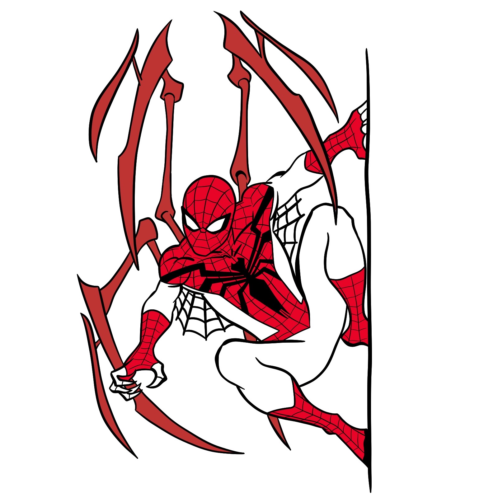 How to draw The Superior Spider-Man - step 57
