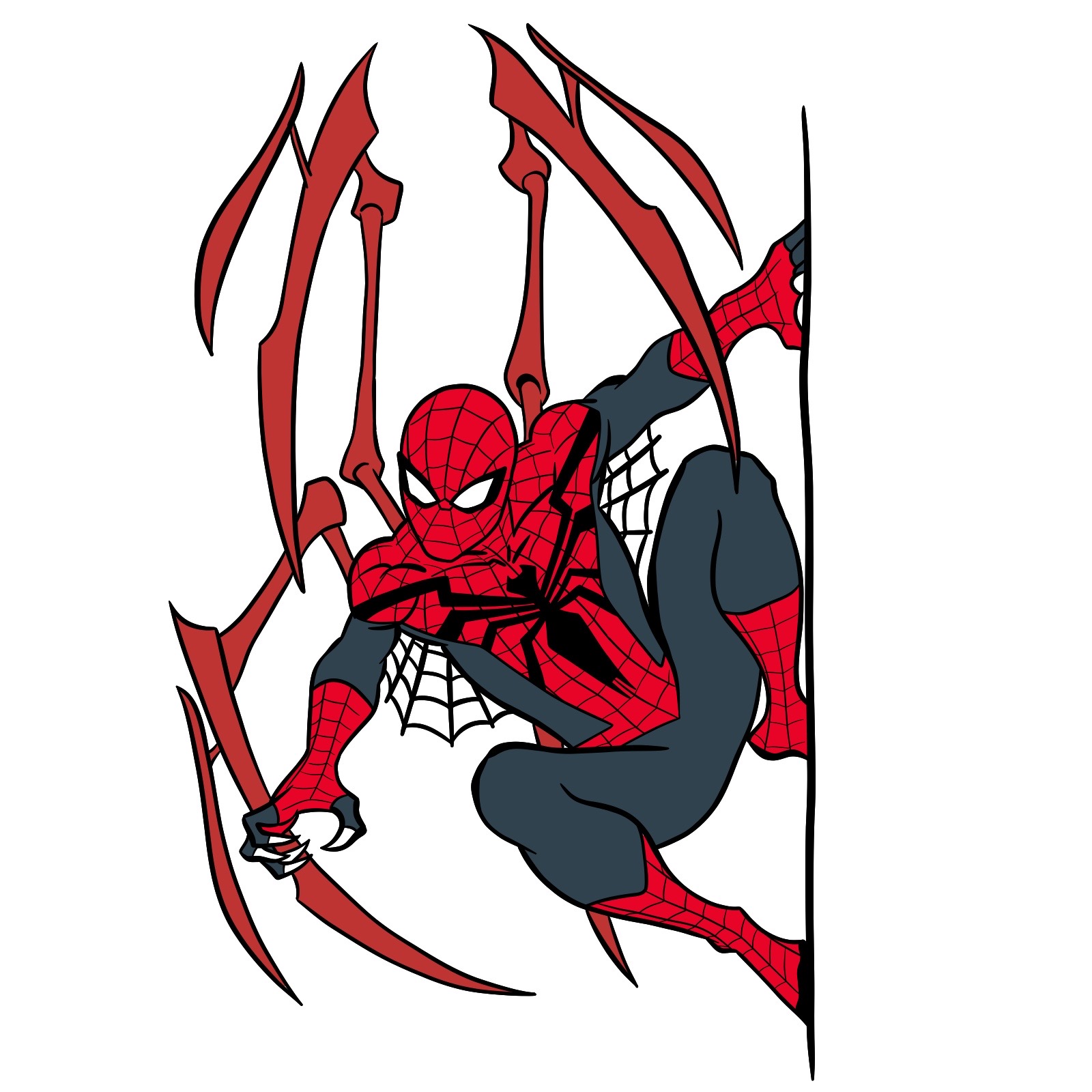 How to draw The Superior Spider-Man - step 58
