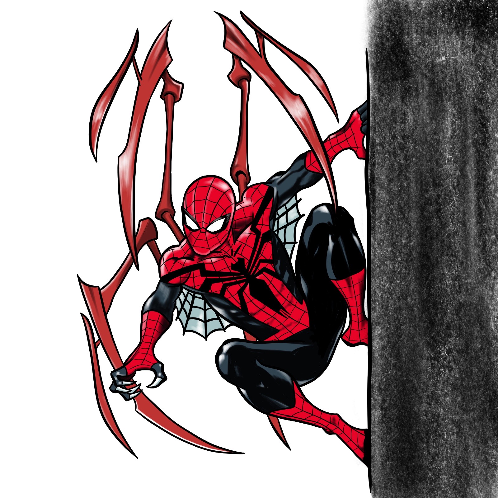 How to draw The Superior Spider-Man - coloring