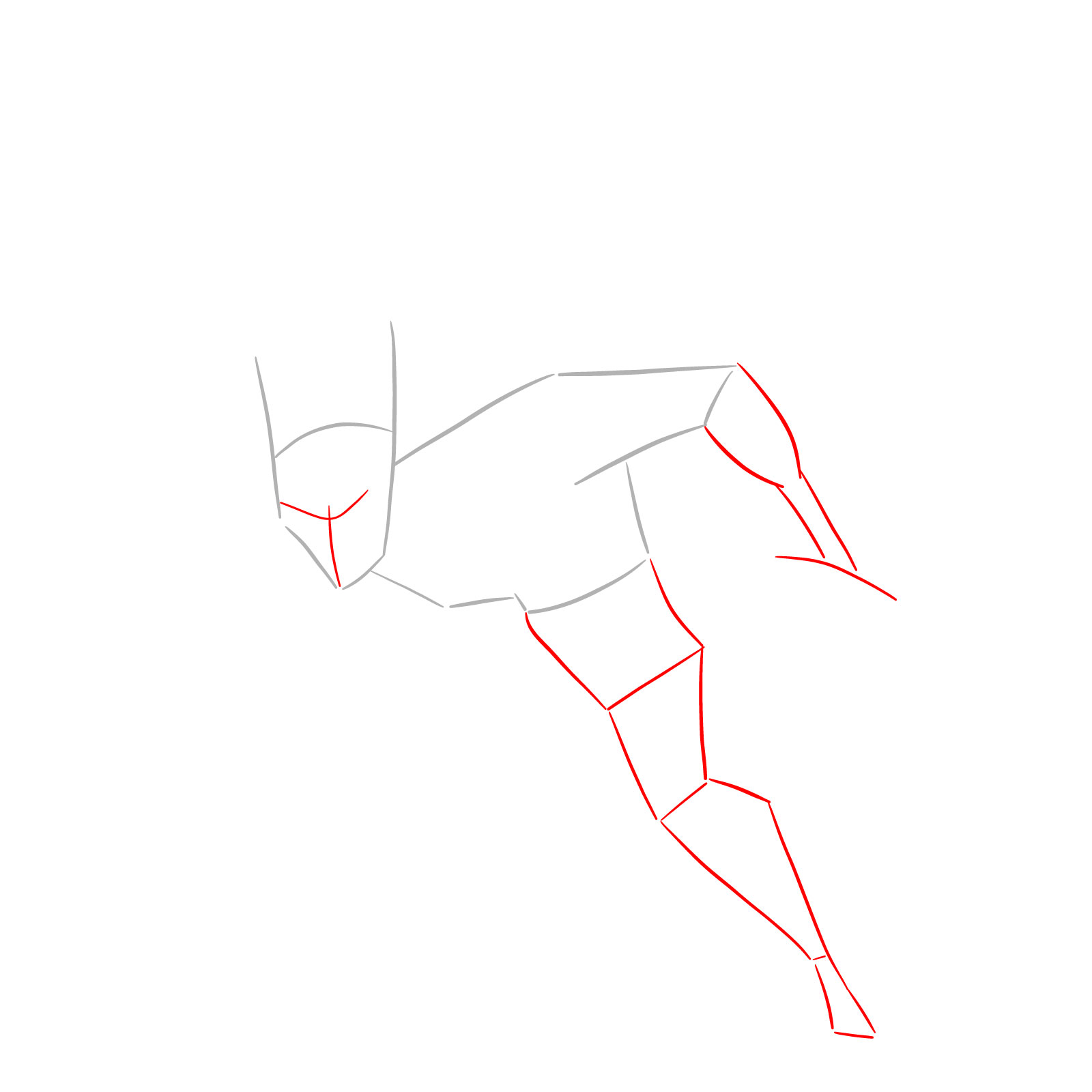 How to draw Batman Beyond - step 02