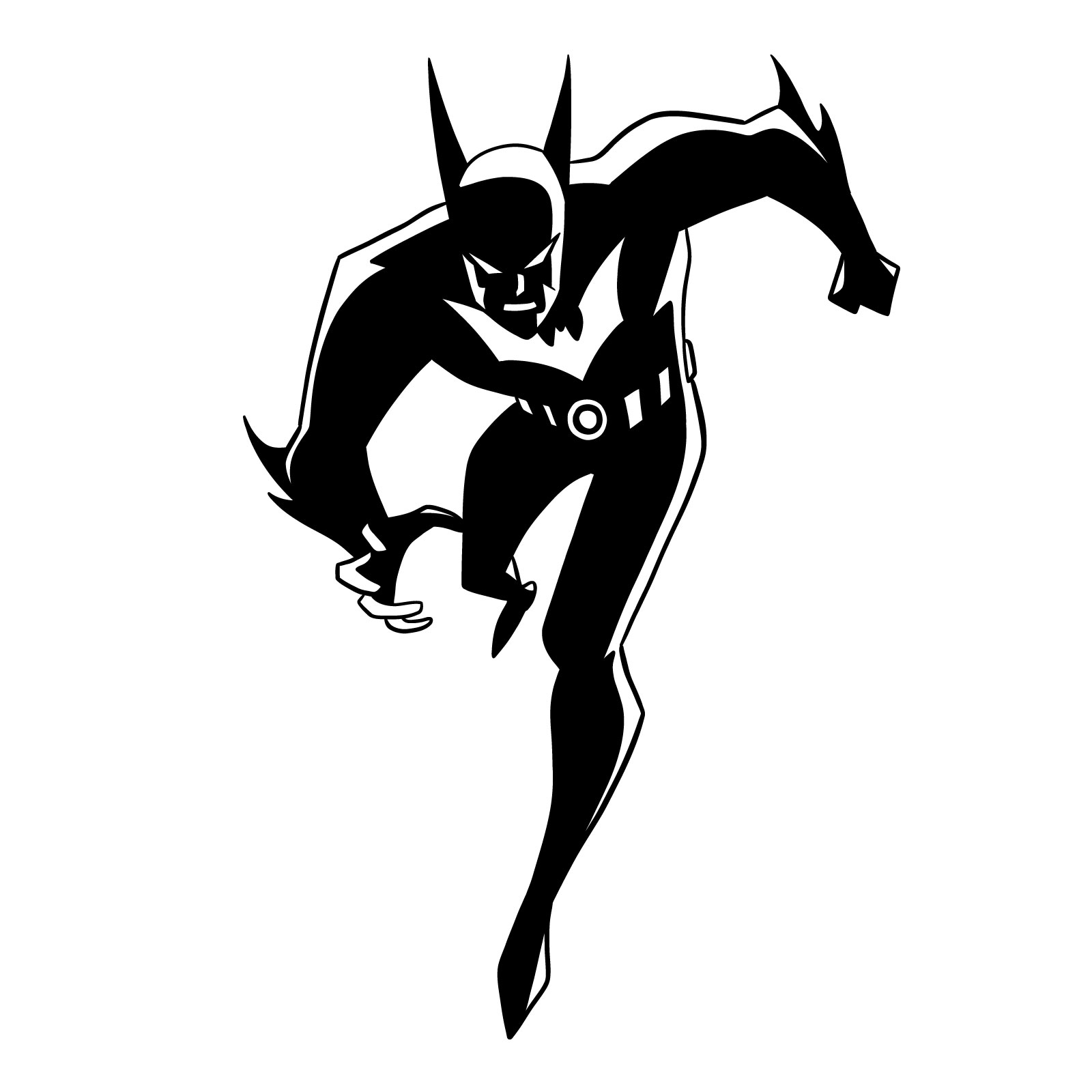 How to draw Batman of the Future - step 33