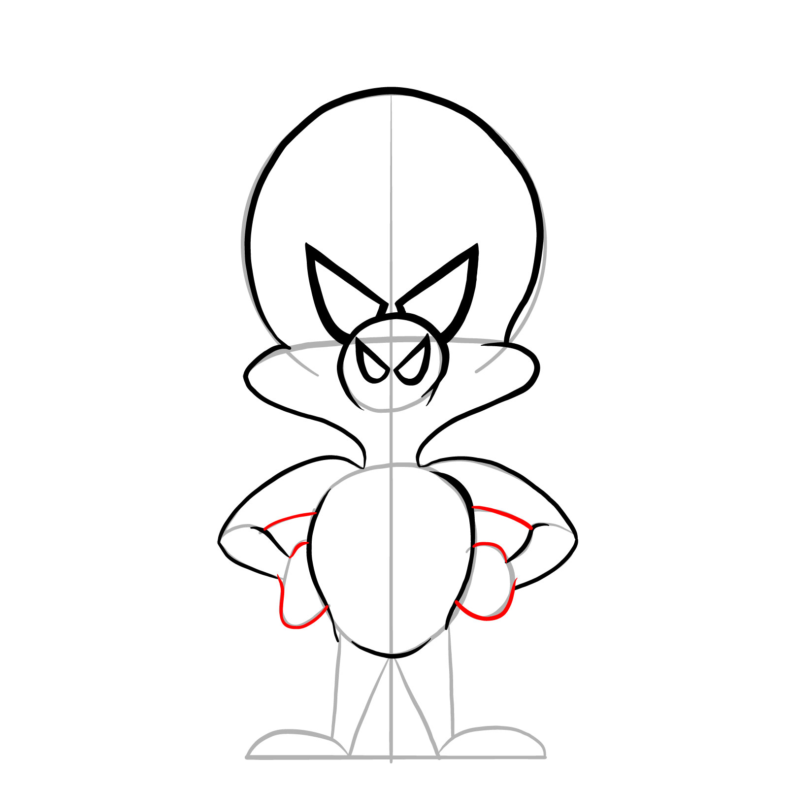How to draw Spider-Ham - step 12