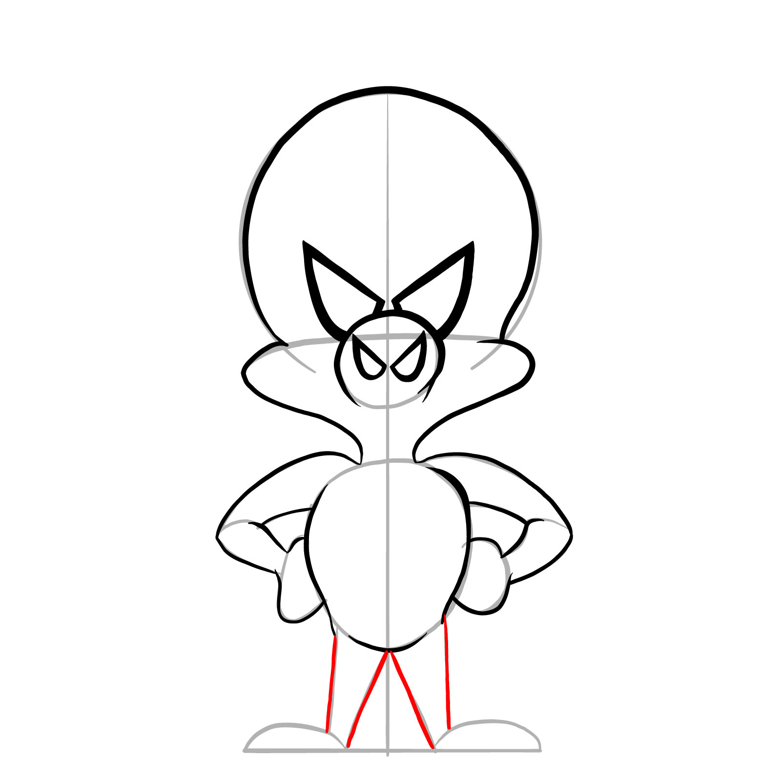 How to draw Spider-Ham - step 13