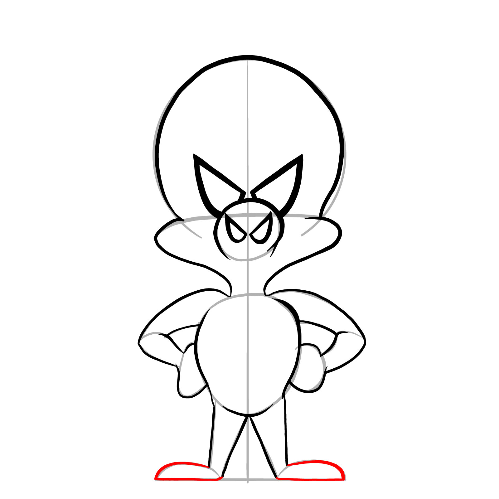 How to draw Spider-Ham - step 14