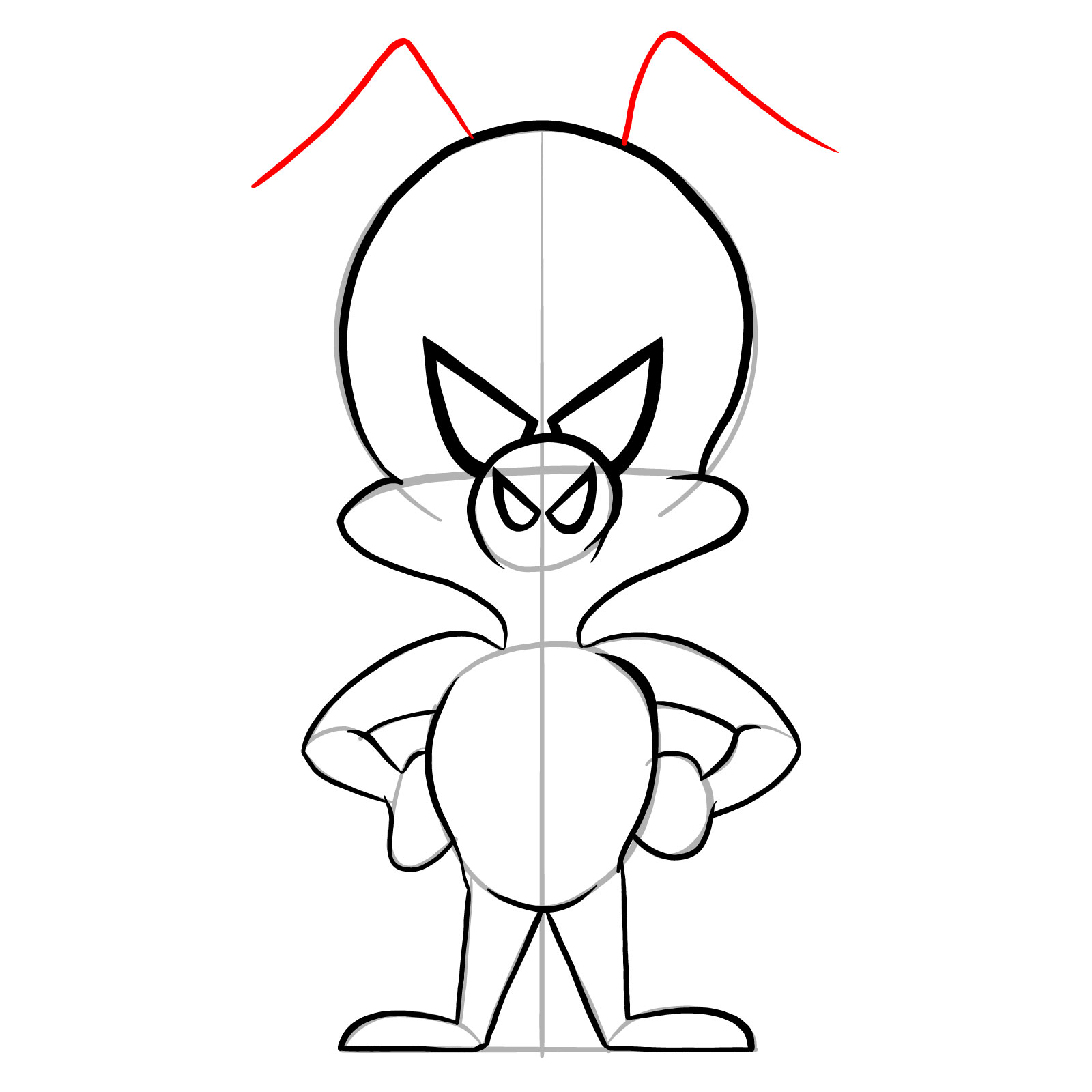 How to draw Spider-Ham - step 15